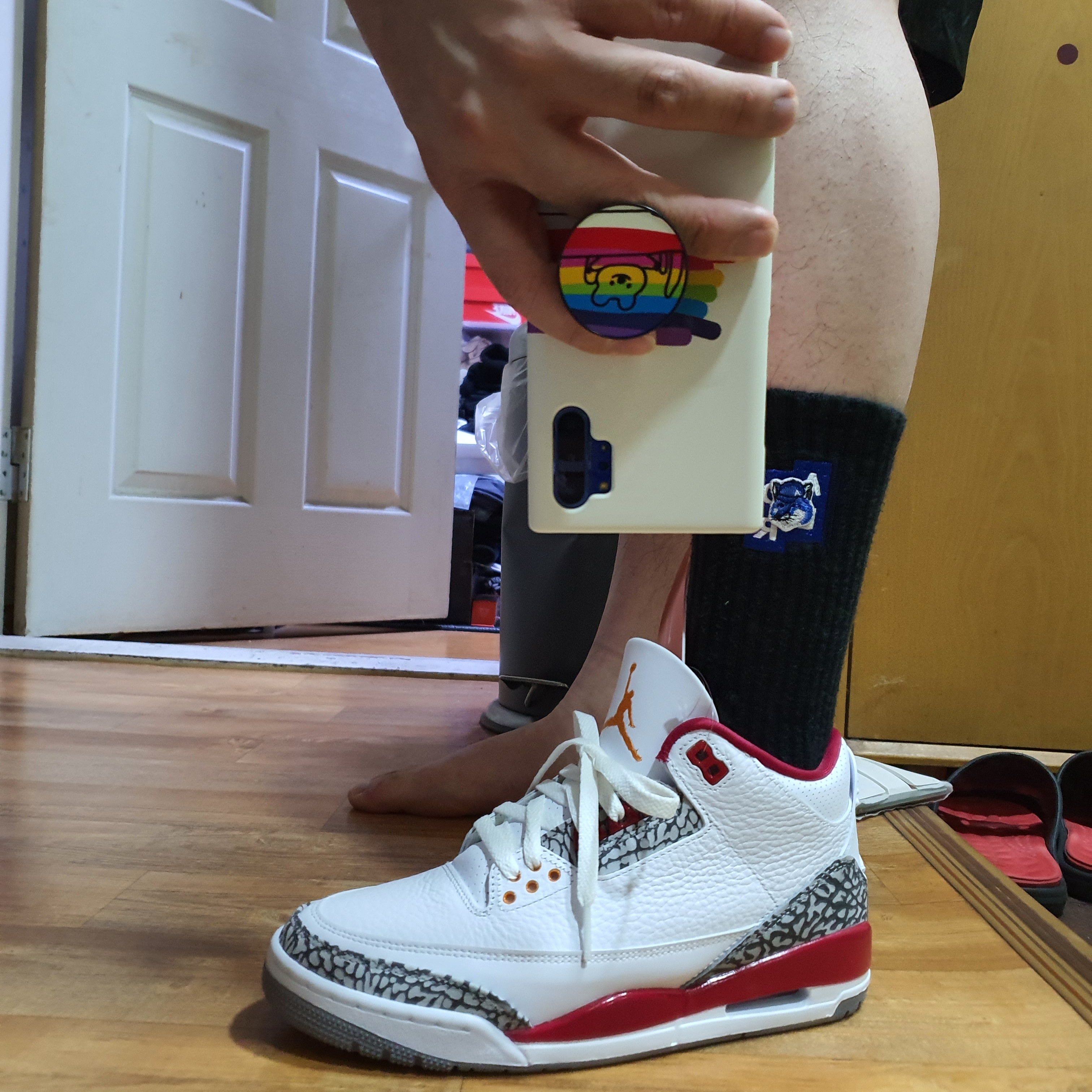 Jordan 3 Retro Cardinal Red 착용 스타일