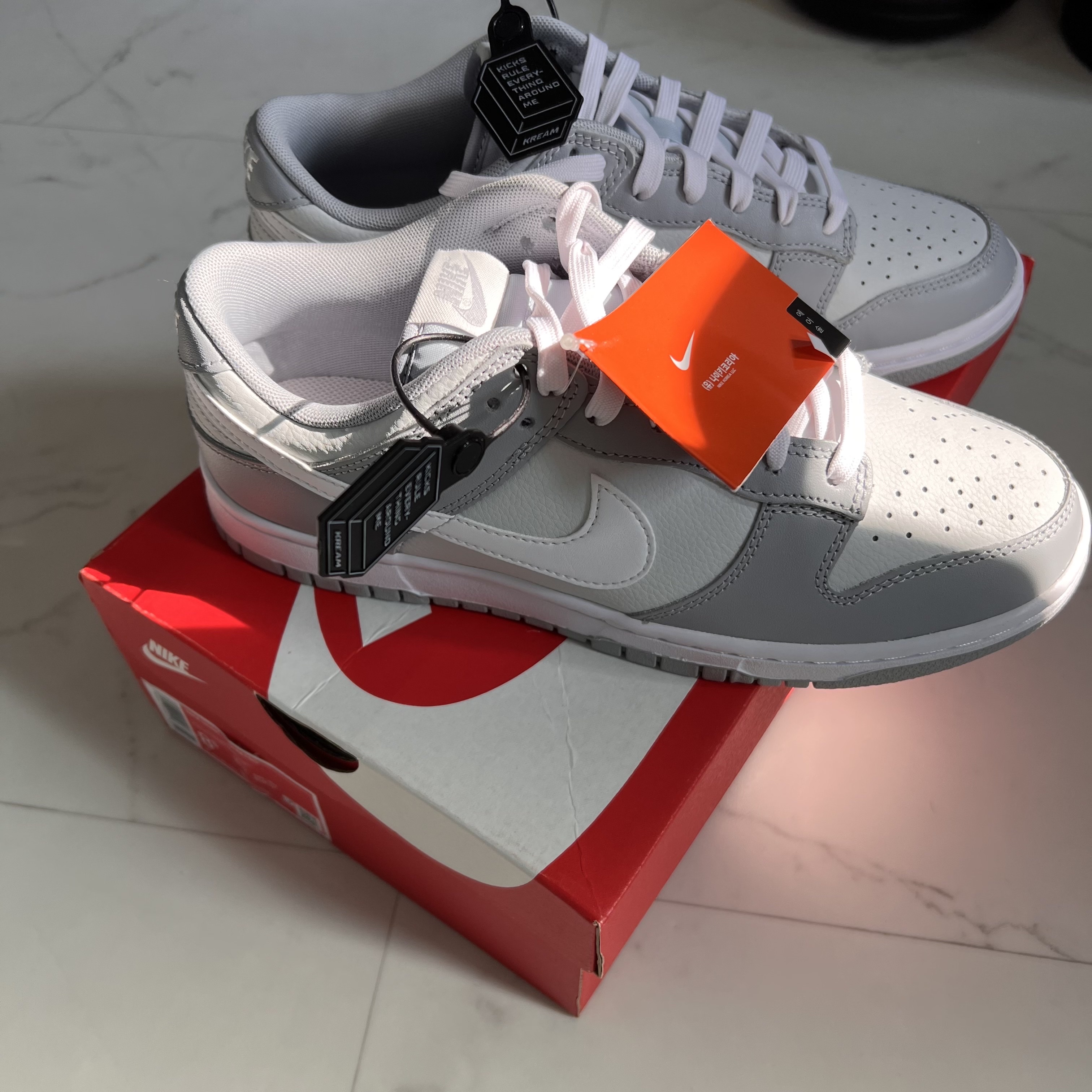 Nike Dunk Low Retro Wolf Grey 착용 스타일