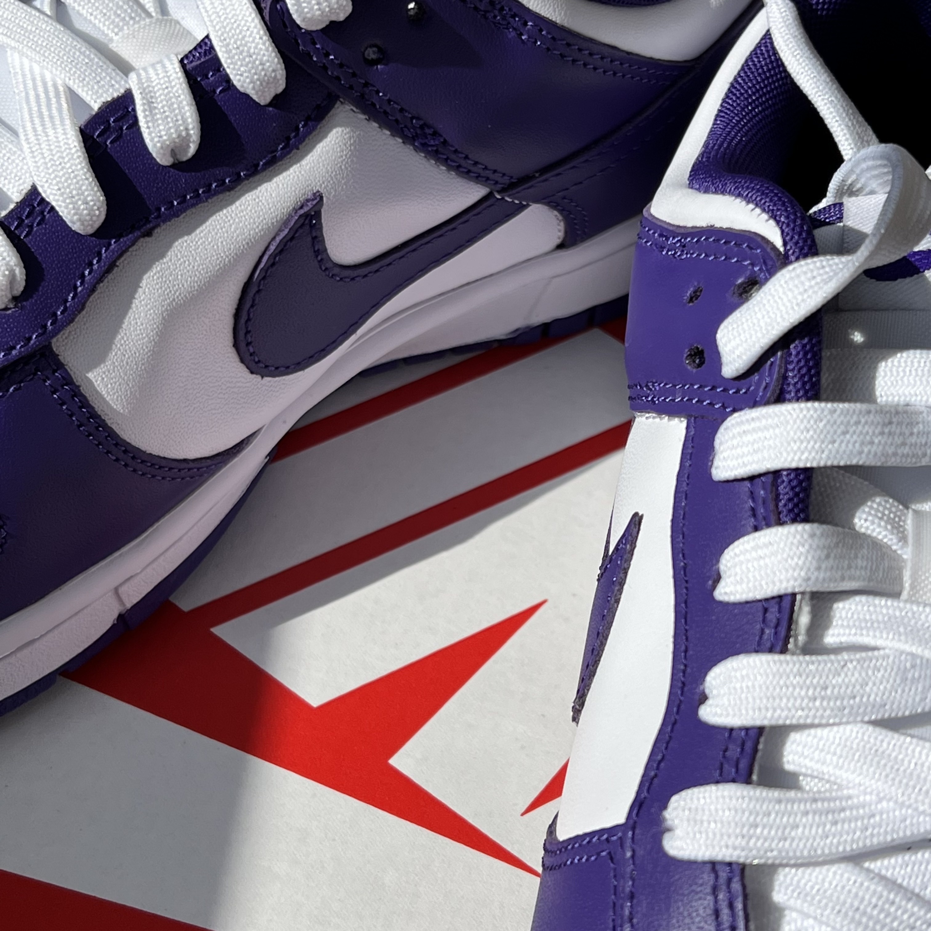 Nike Dunk Low Retro Championship Court Purple 착용 스타일 - 2