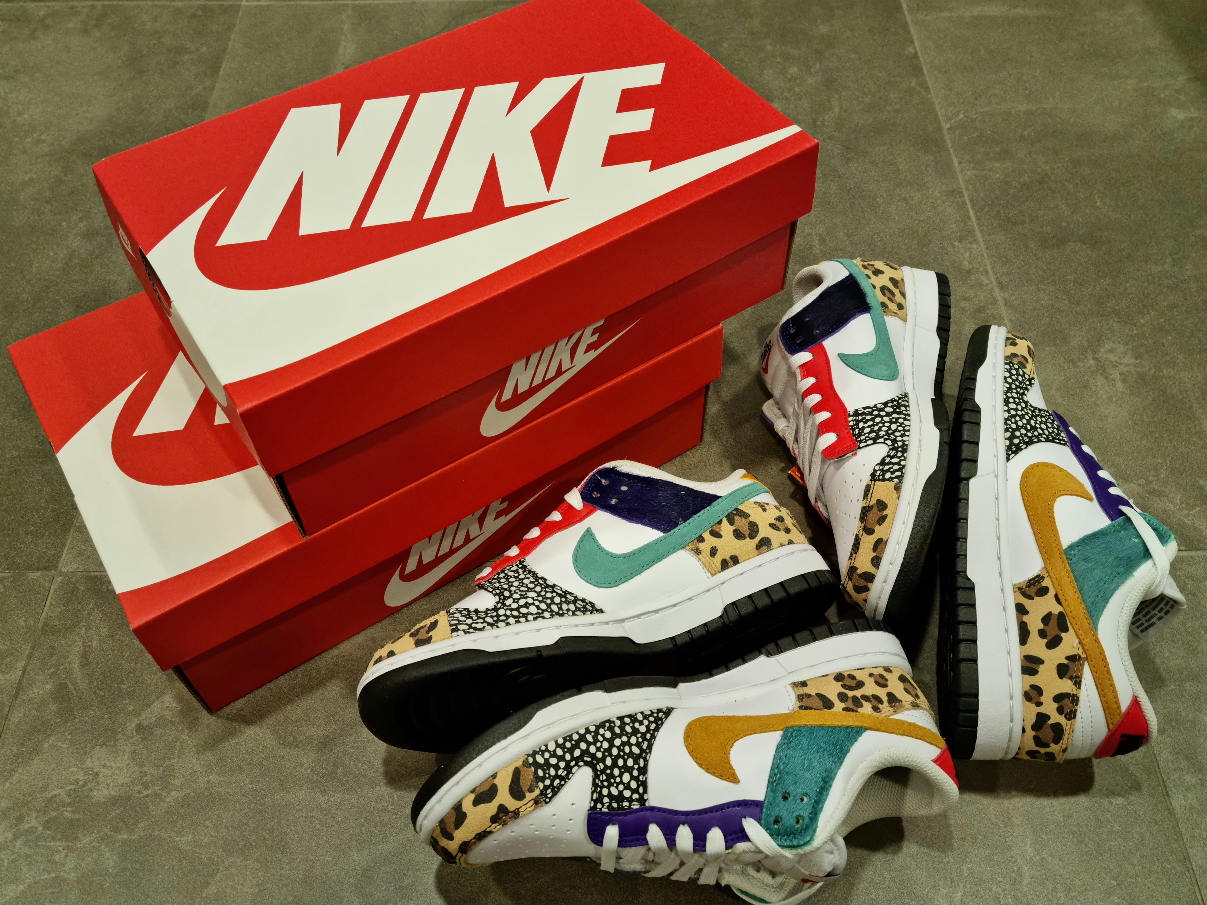 (W) Nike Dunk Low SE Patchwork 착용 스타일 - 3