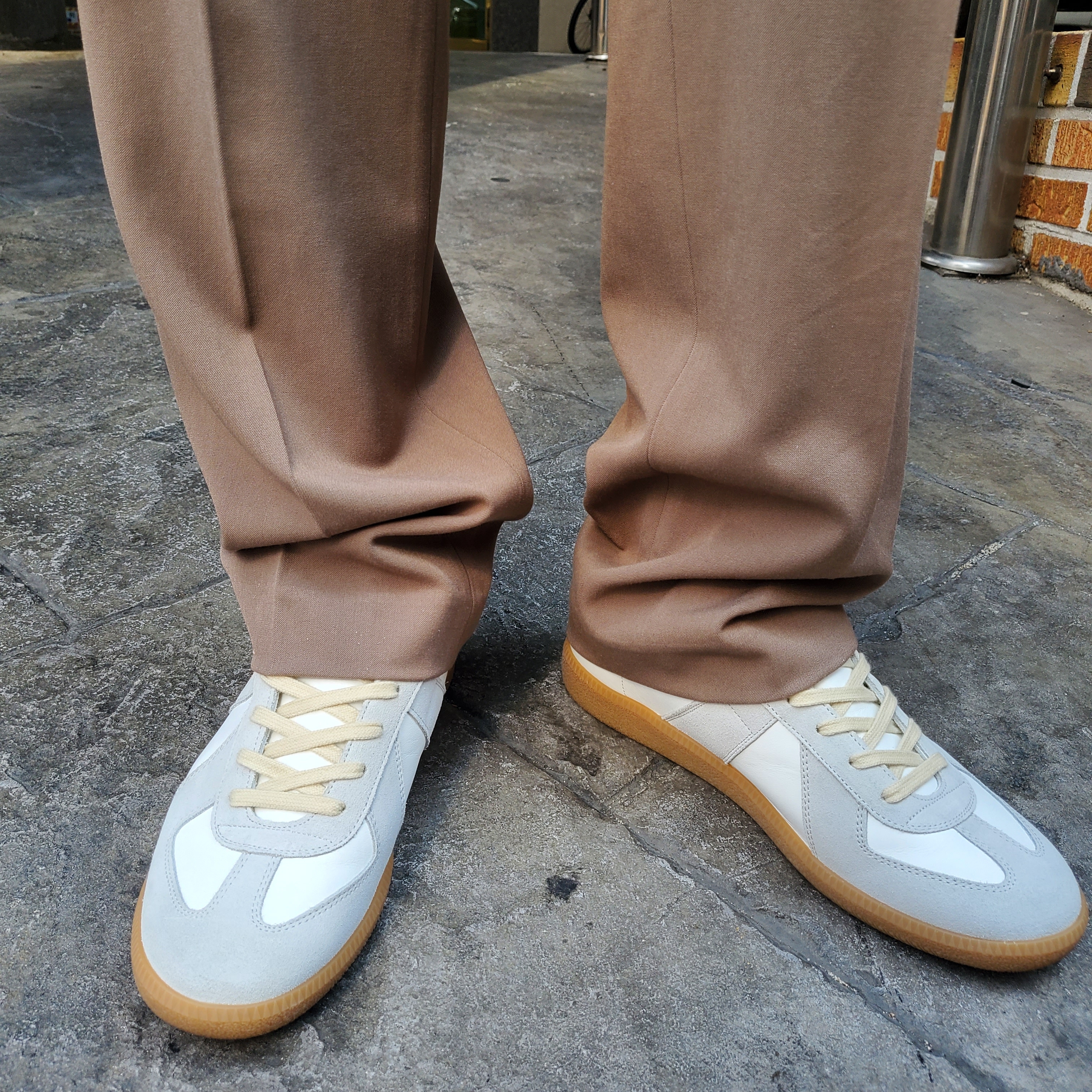 Maison Margiela Calfskin Replica Sneakers 착용 스타일 - 2