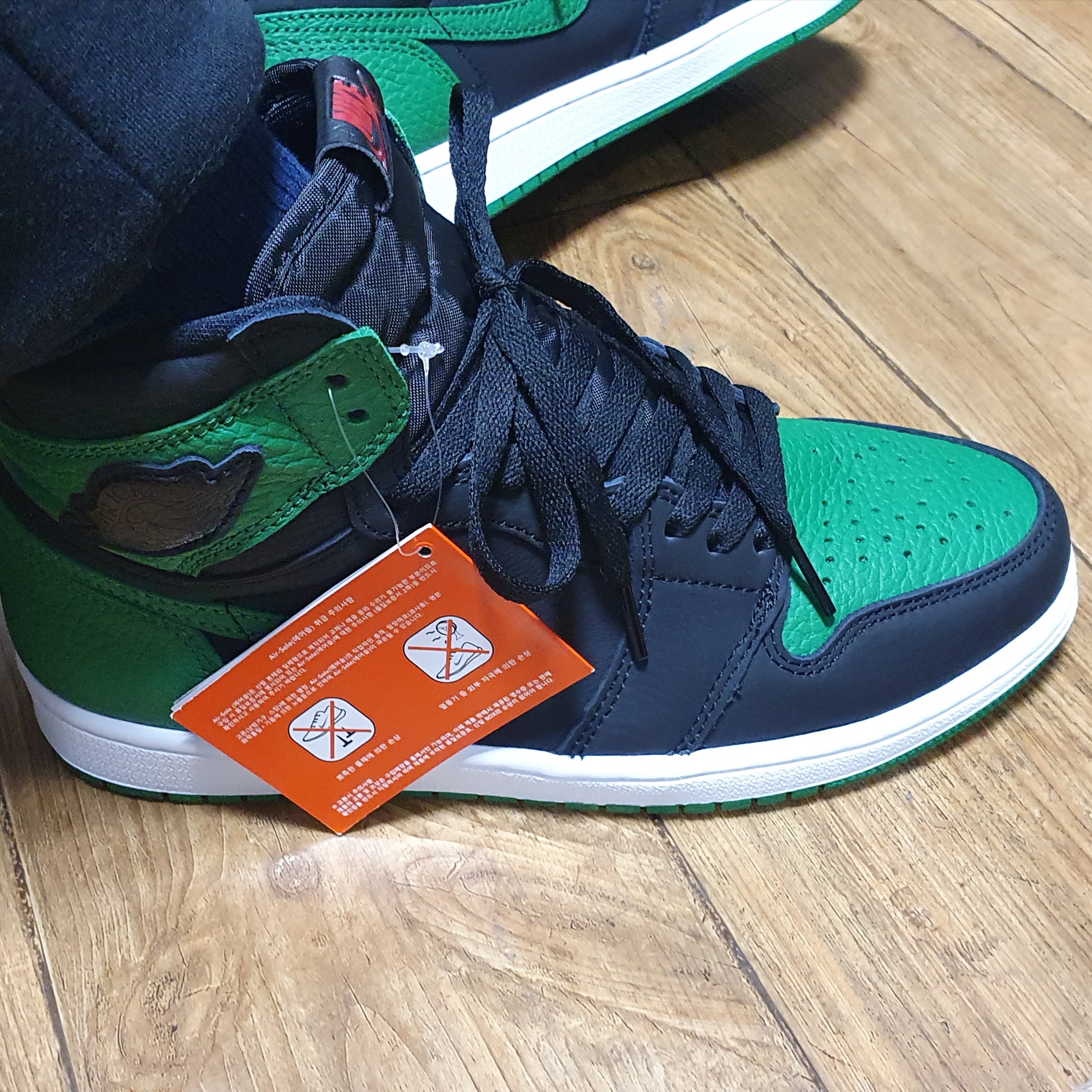 Jordan 1 Retro High OG Pine Green Black 착용 스타일