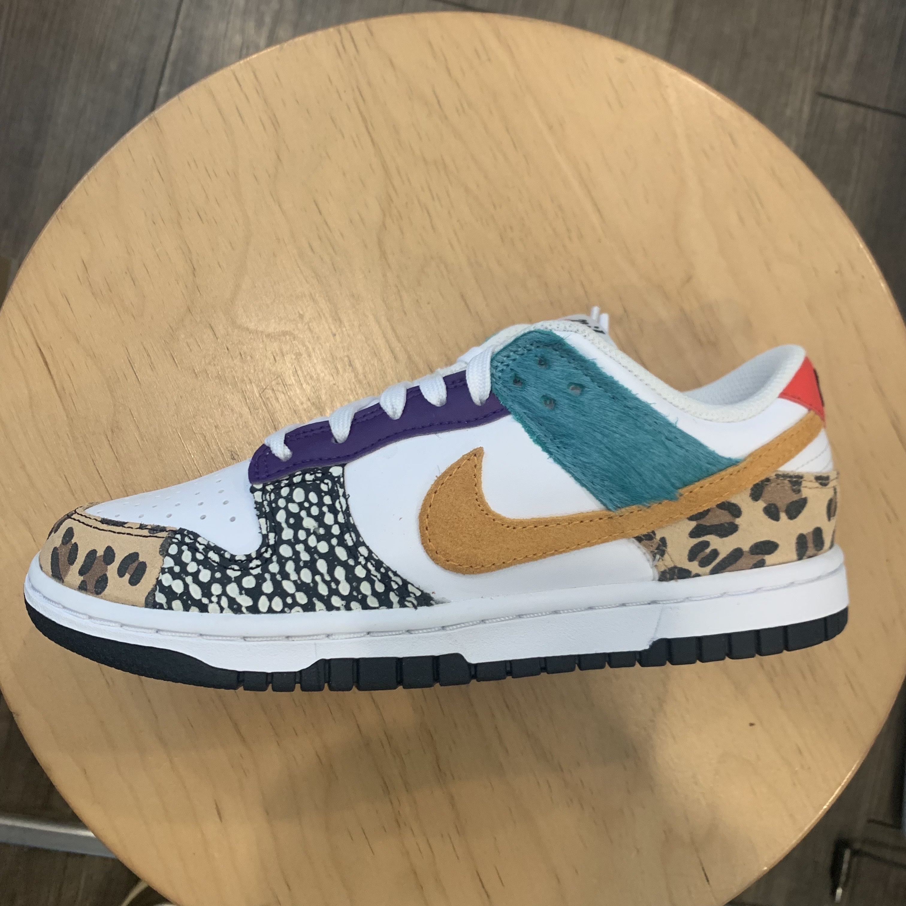 (W) Nike Dunk Low SE Patchwork 착용 스타일 - 3