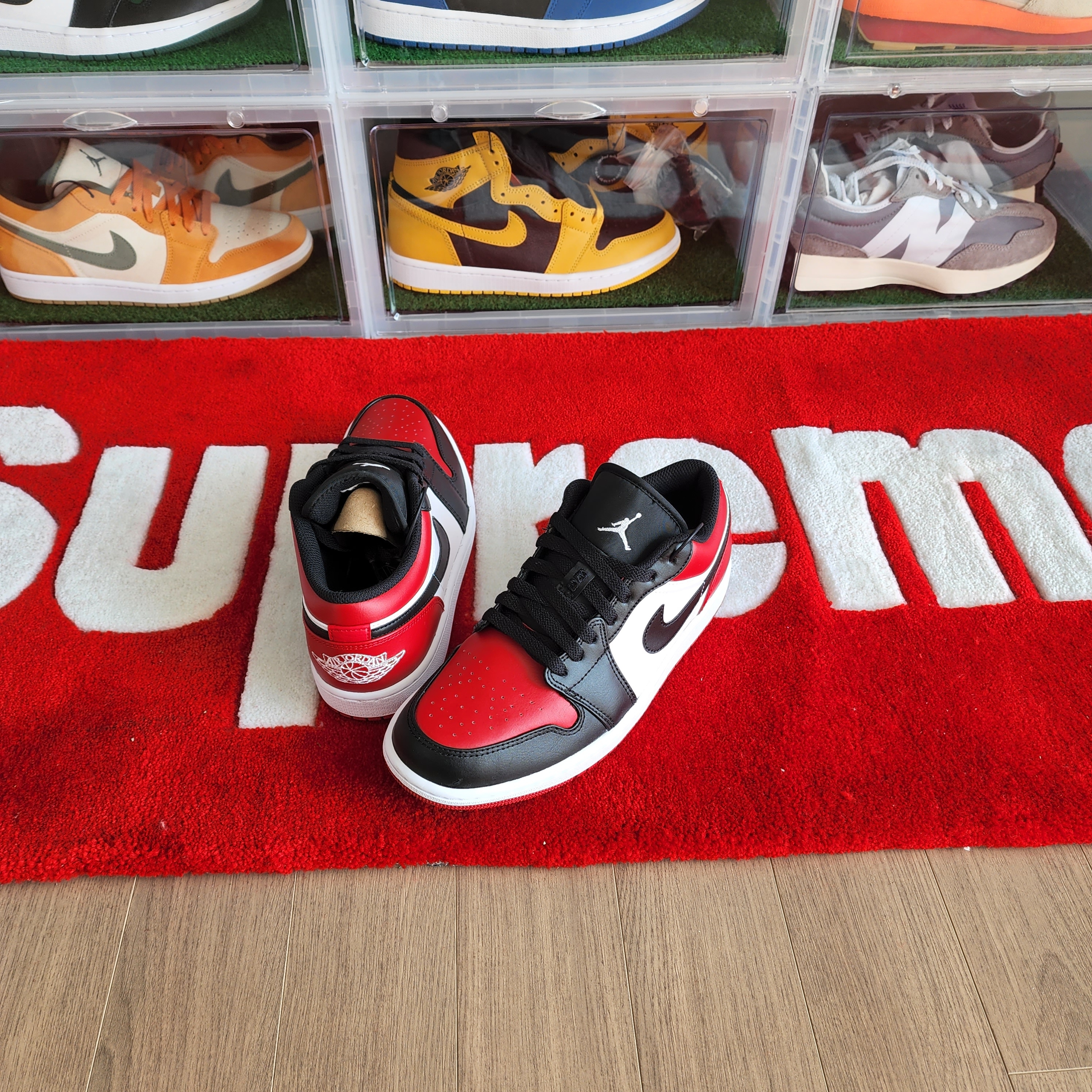 Jordan 1 Low Bred Toe 착용 스타일 - 2
