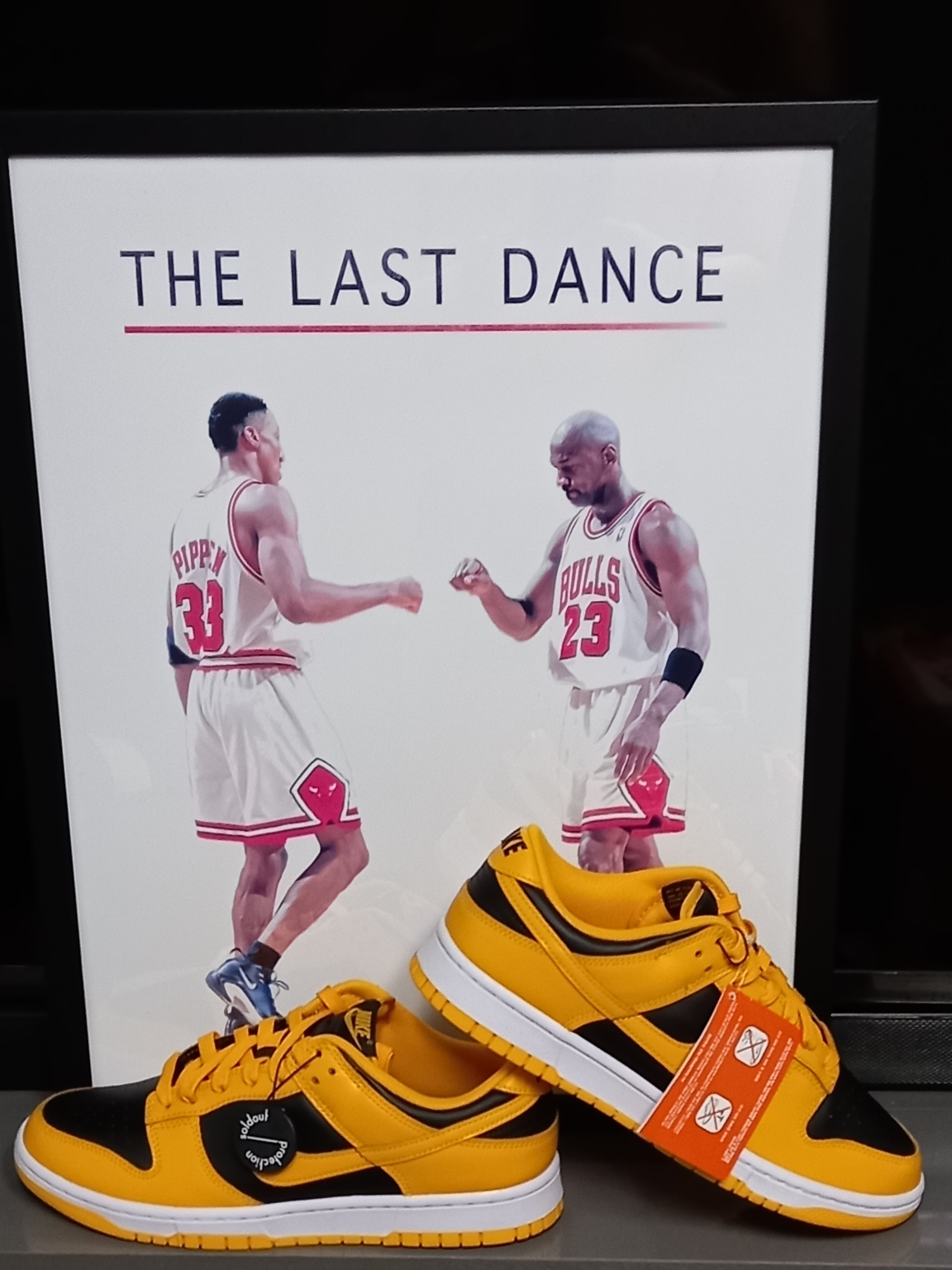 Nike Dunk Low Retro Championship Goldenrod 착용 스타일
