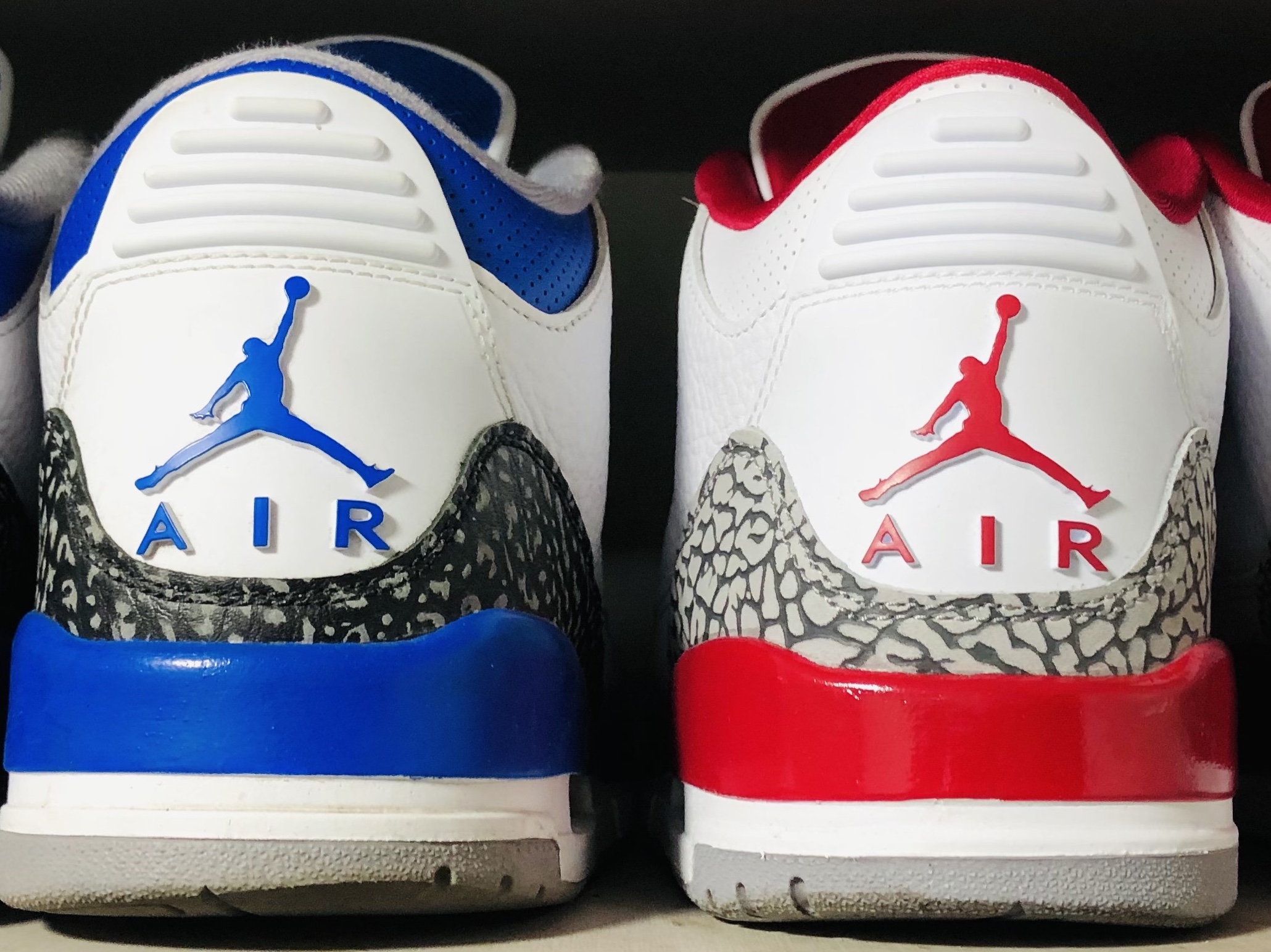 Jordan 3 Retro Racer Blue, Jordan 3 Retro Cardinal Red 착용 스타일