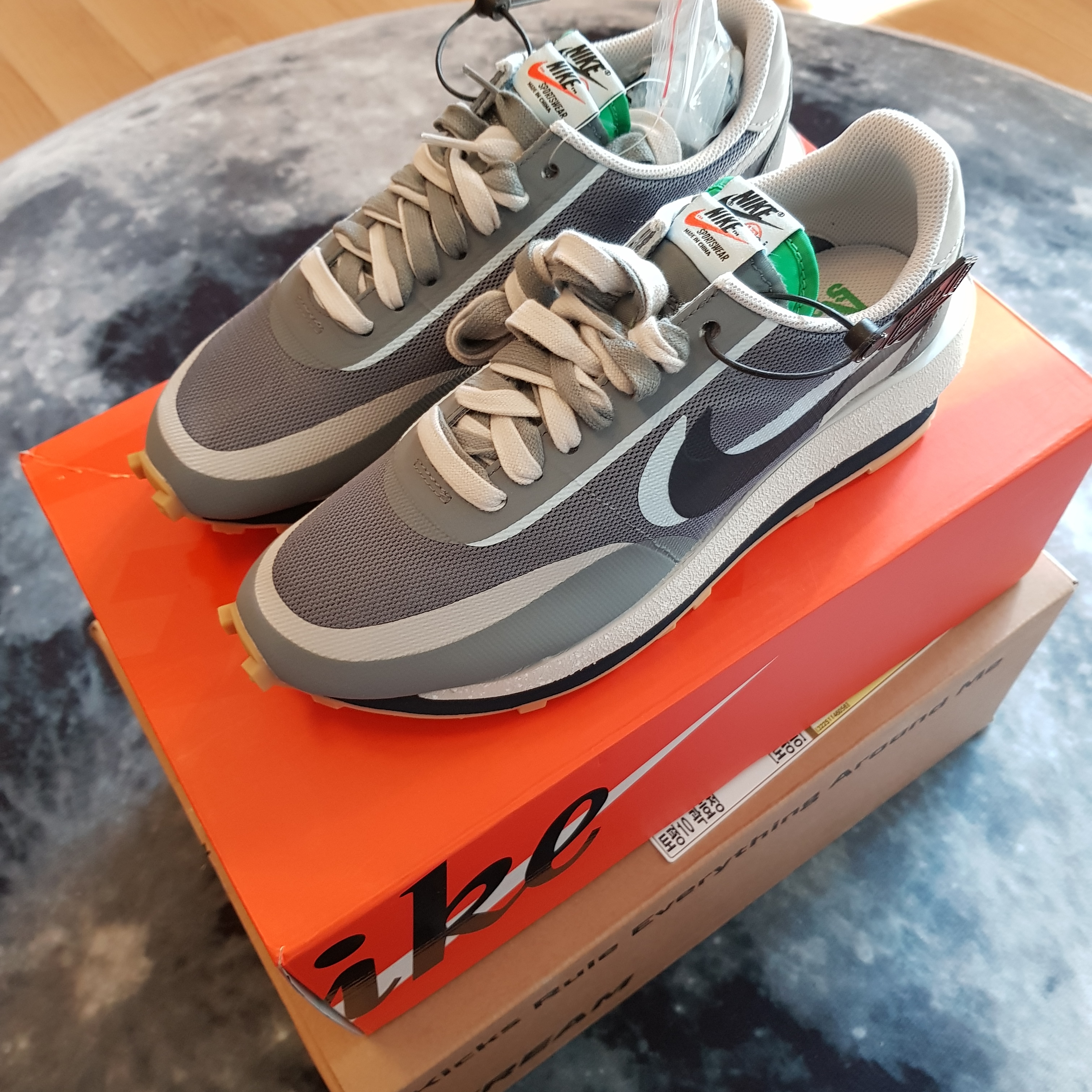 Nike x Sacai x Clot LDWaffle Cool Grey 착용 스타일