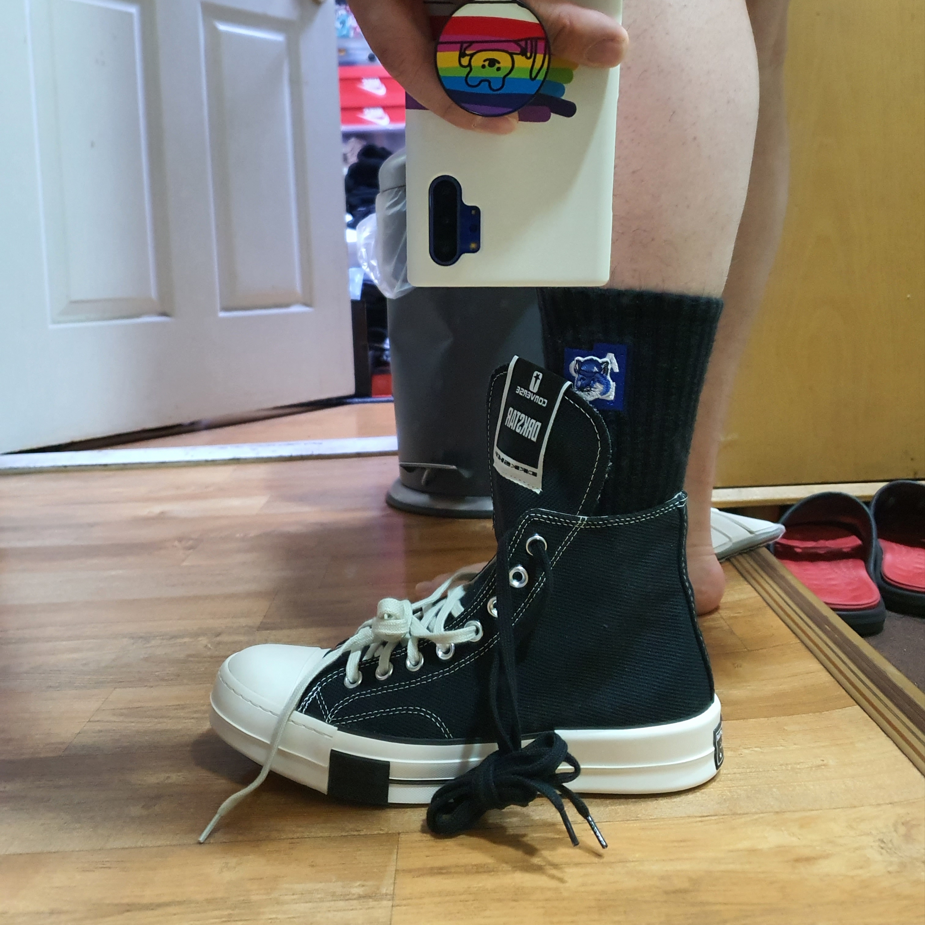 Converse x Drkshdw Drkstr Chuck 70 High Black 착용 스타일 - 2