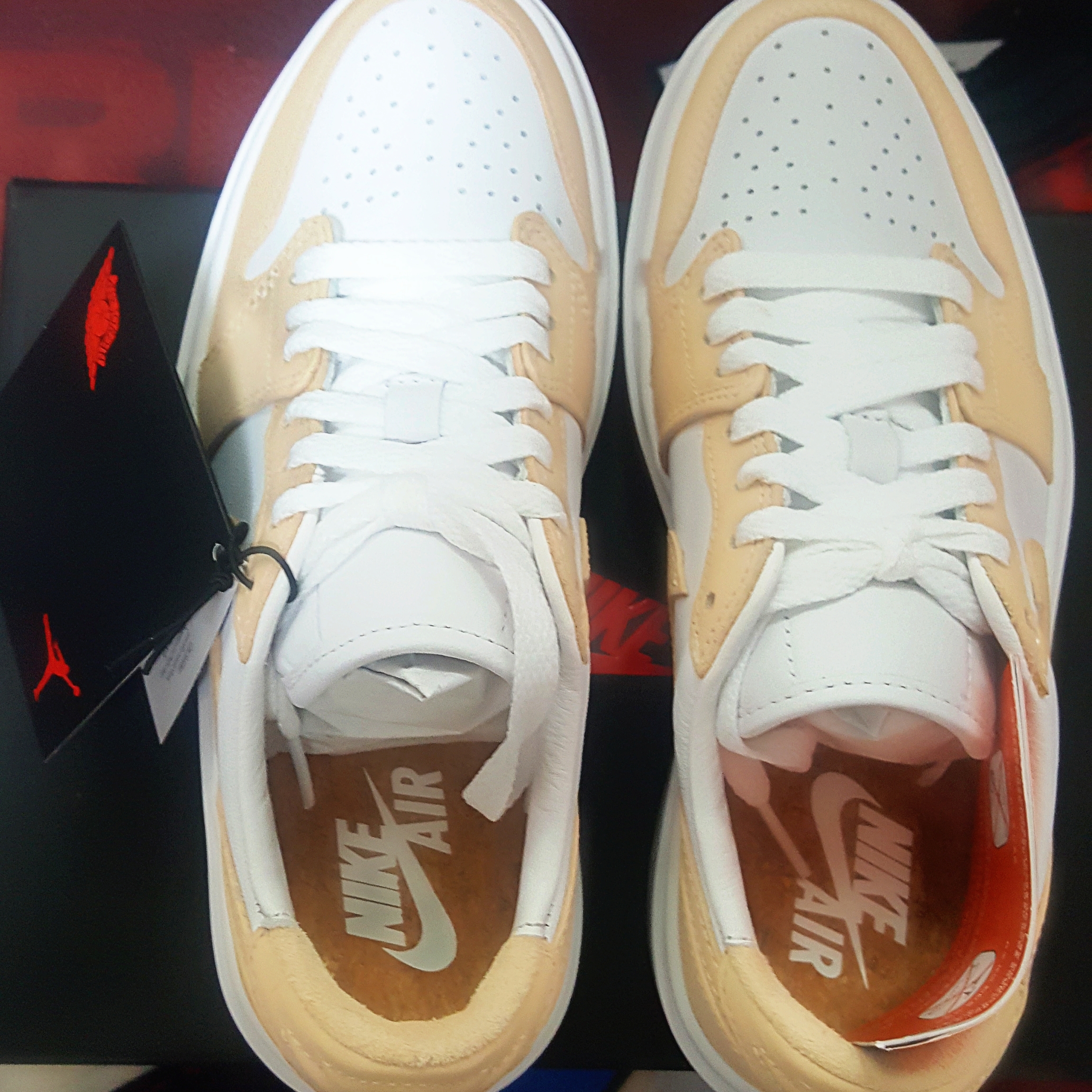 (W) Jordan 1 Elevate Low White Onyx 착용 스타일 - 2