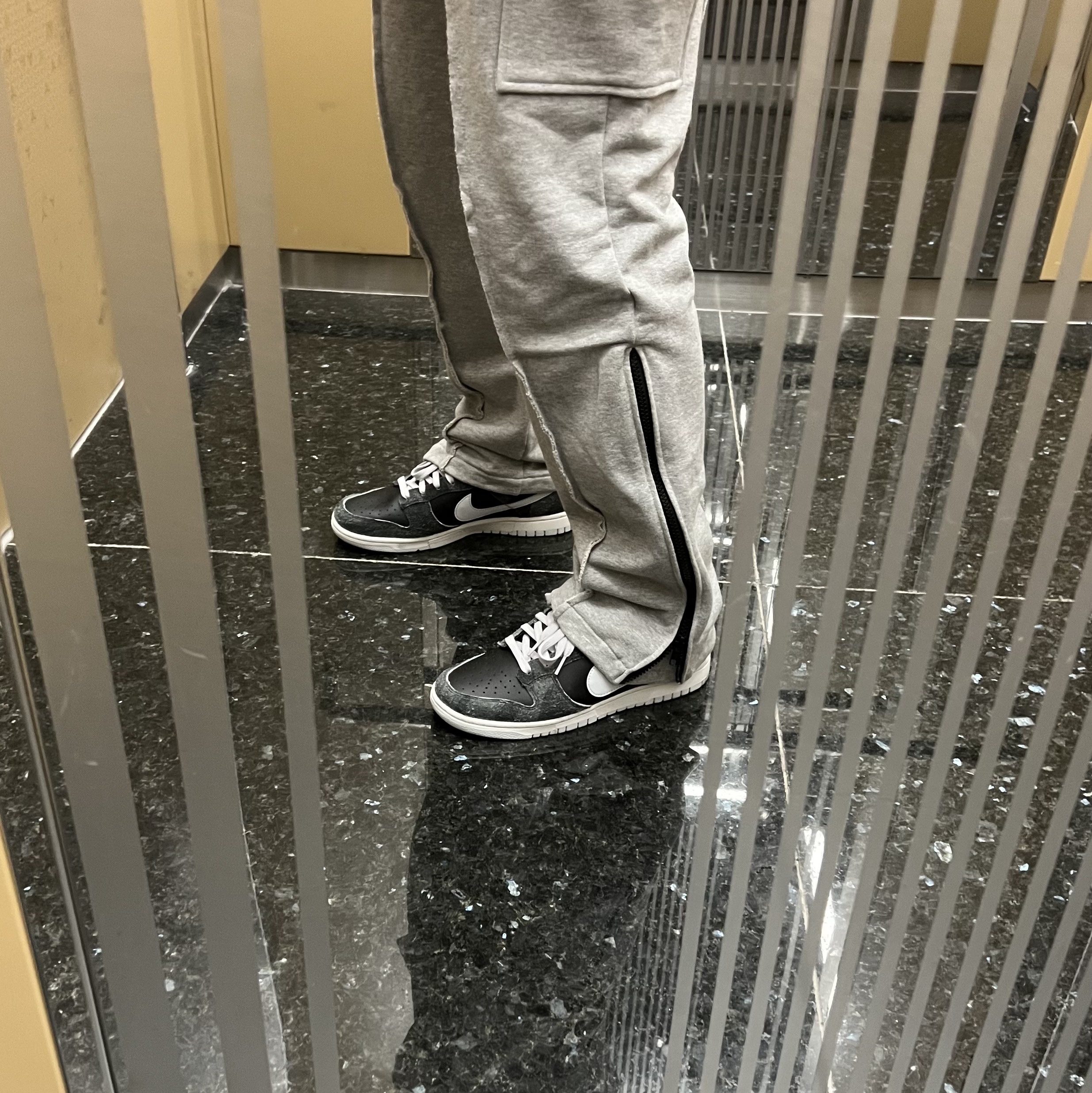 Nike Dunk Low Retro PRM Zebra 착용 스타일 - 1
