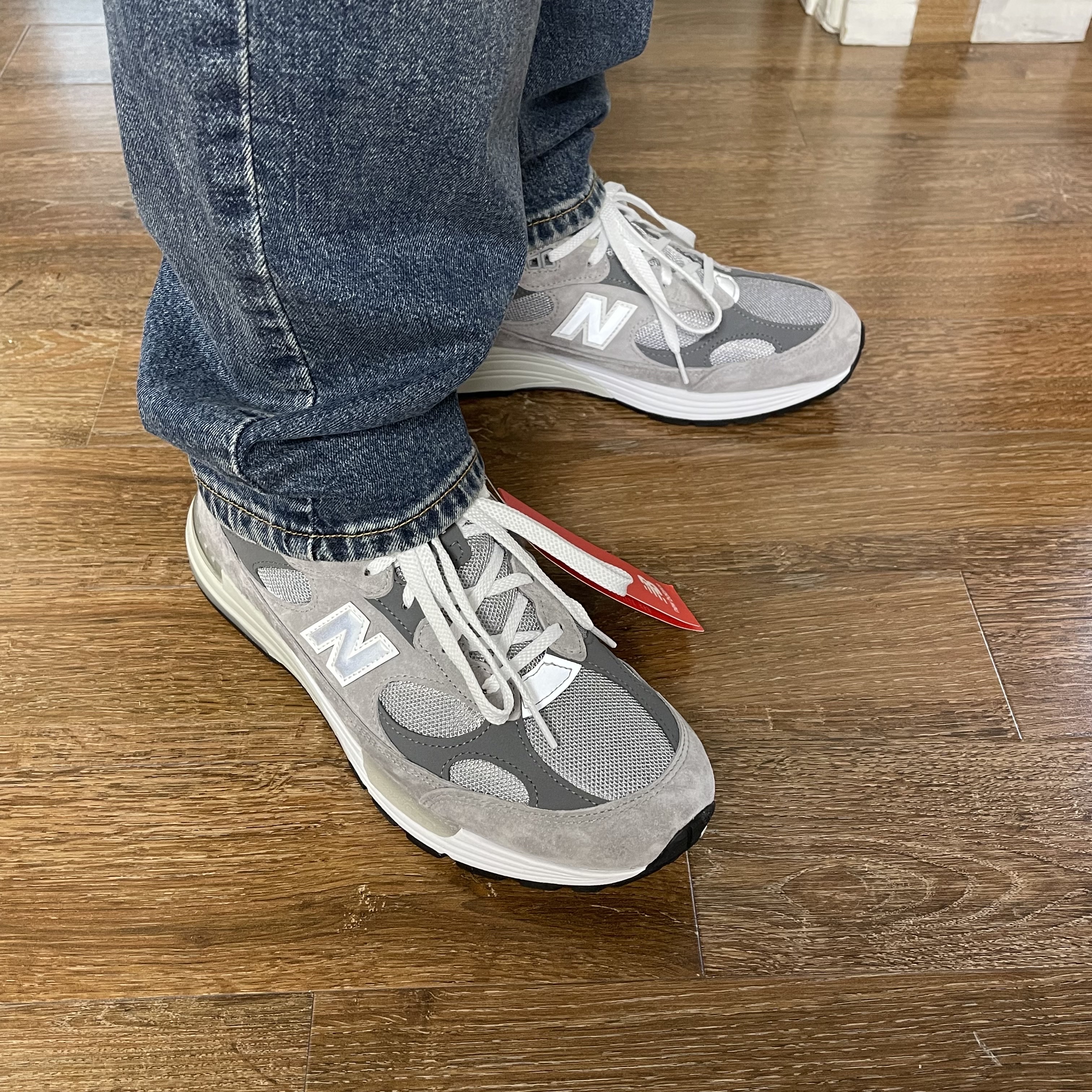 New Balance 992 Made in USA Grey - D Standard 착용 스타일