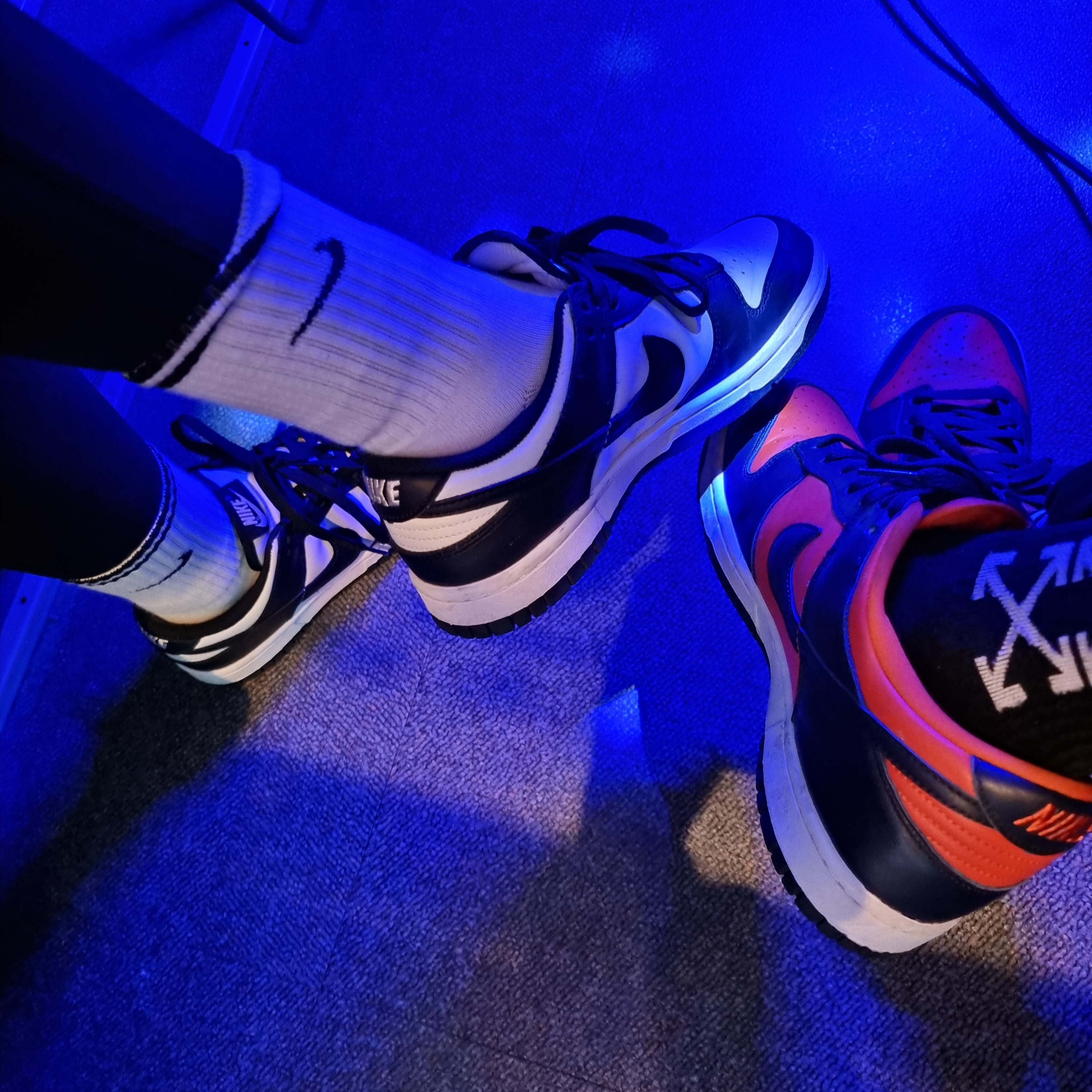 (W) Nike Dunk Low Black, Nike Dunk Low SP Champ Colors 착용 스타일