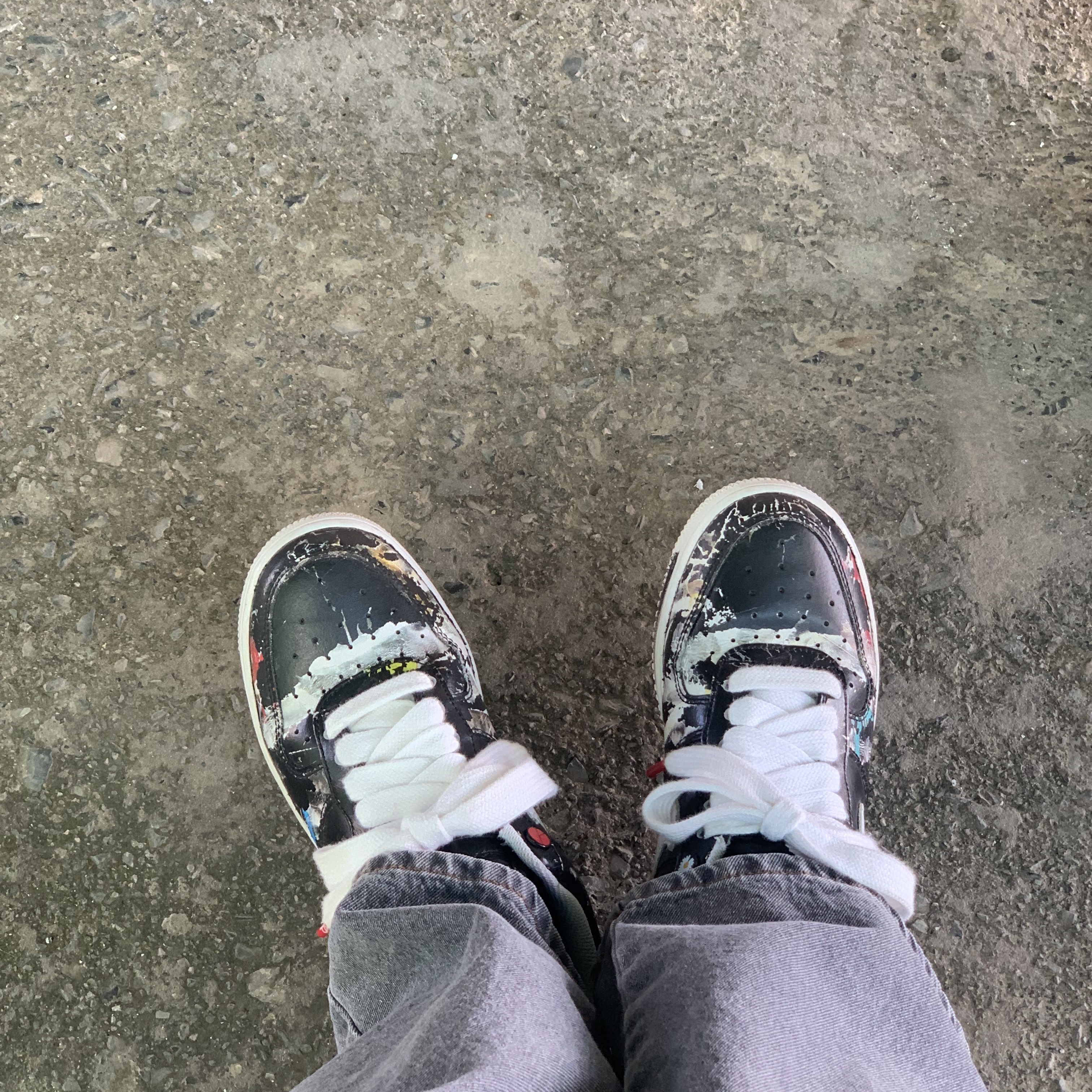 Nike x Peaceminusone Air Force 1 Low Para-Noise 착용 스타일