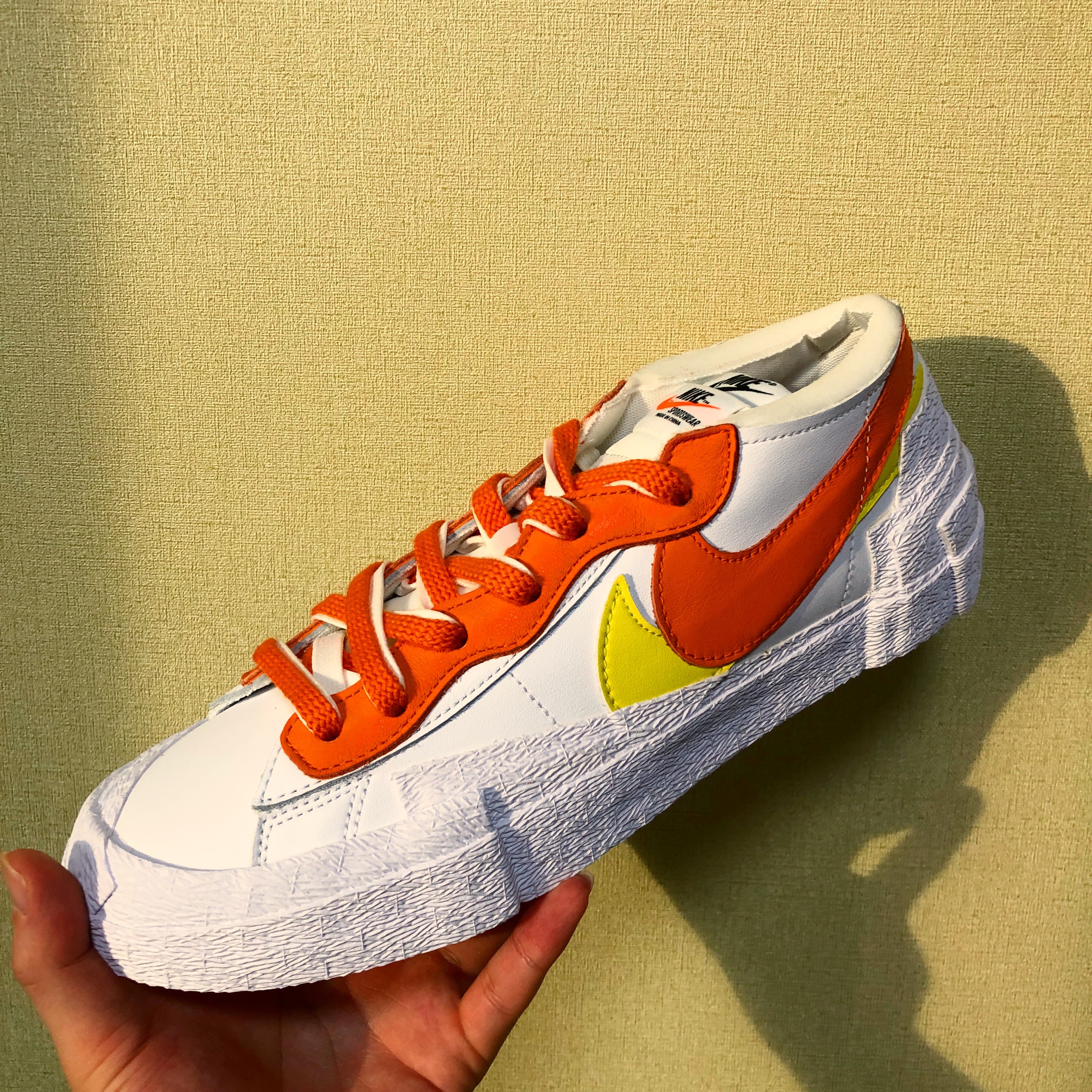 Nike x Sacai Blazer Low Magma Orange 착용 스타일