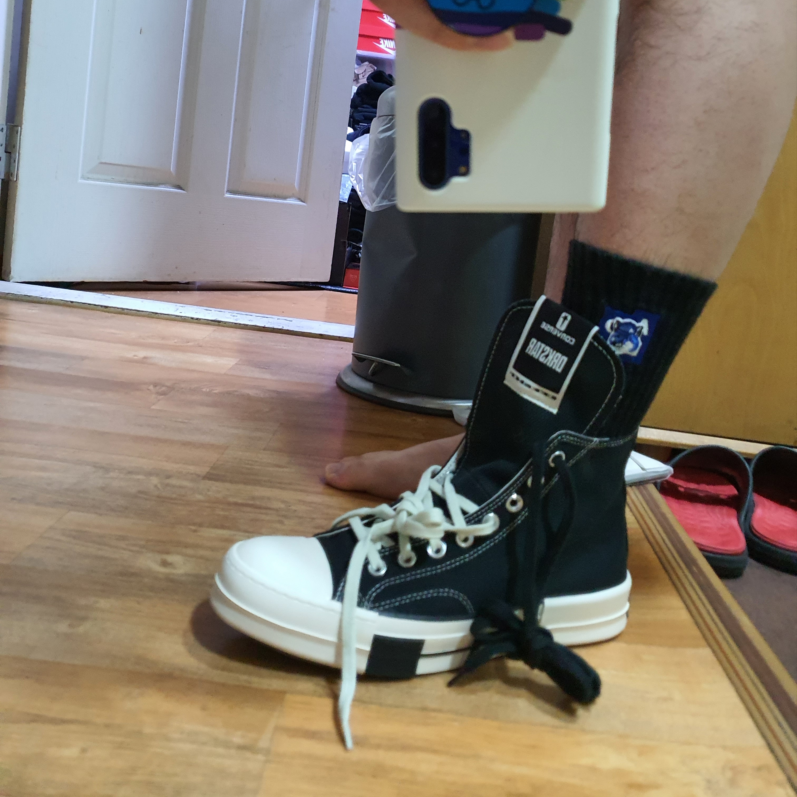 Converse x Drkshdw Drkstr Chuck 70 High Black 착용 스타일 - 1