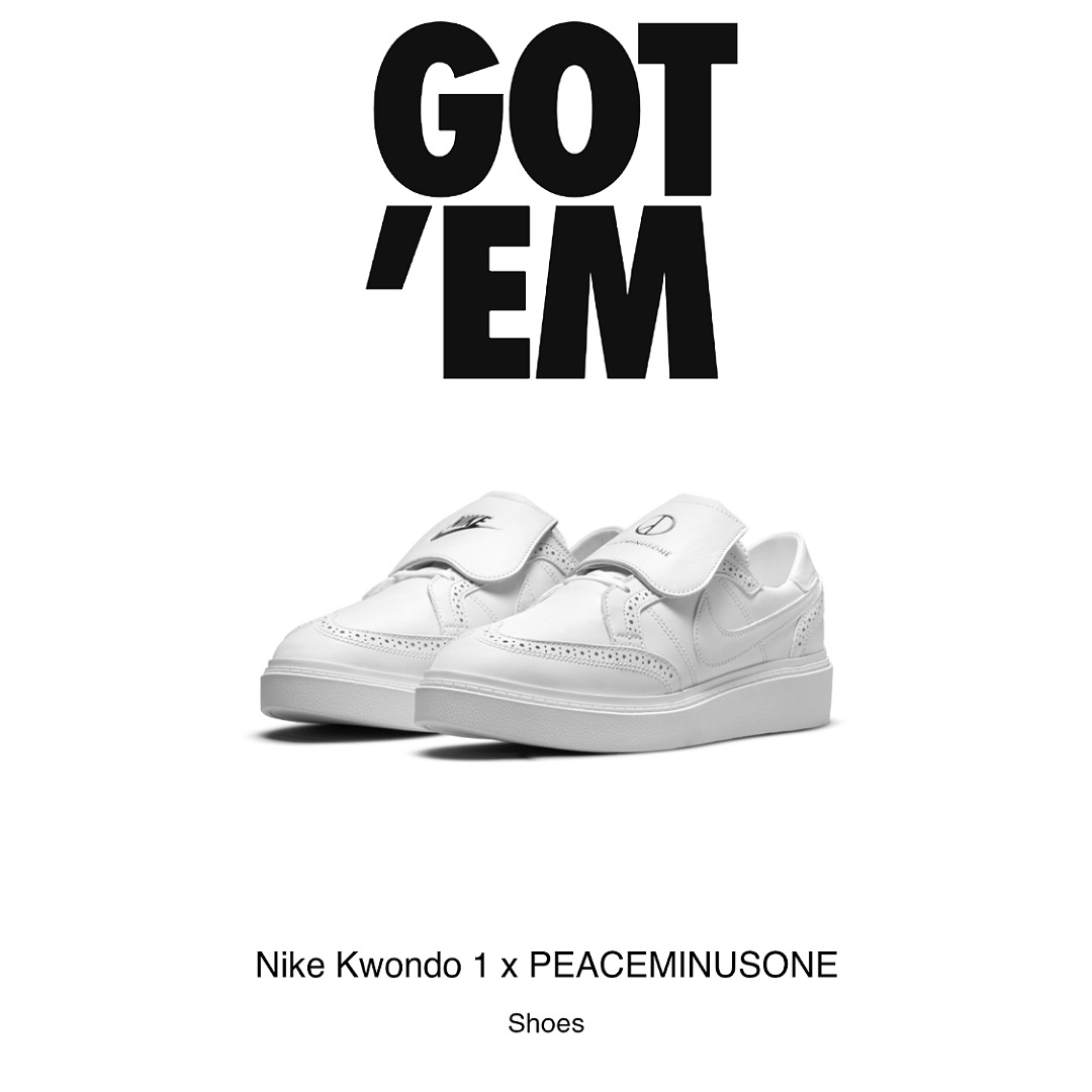 Nike x Peaceminusone Kwondo1 White 착용 스타일