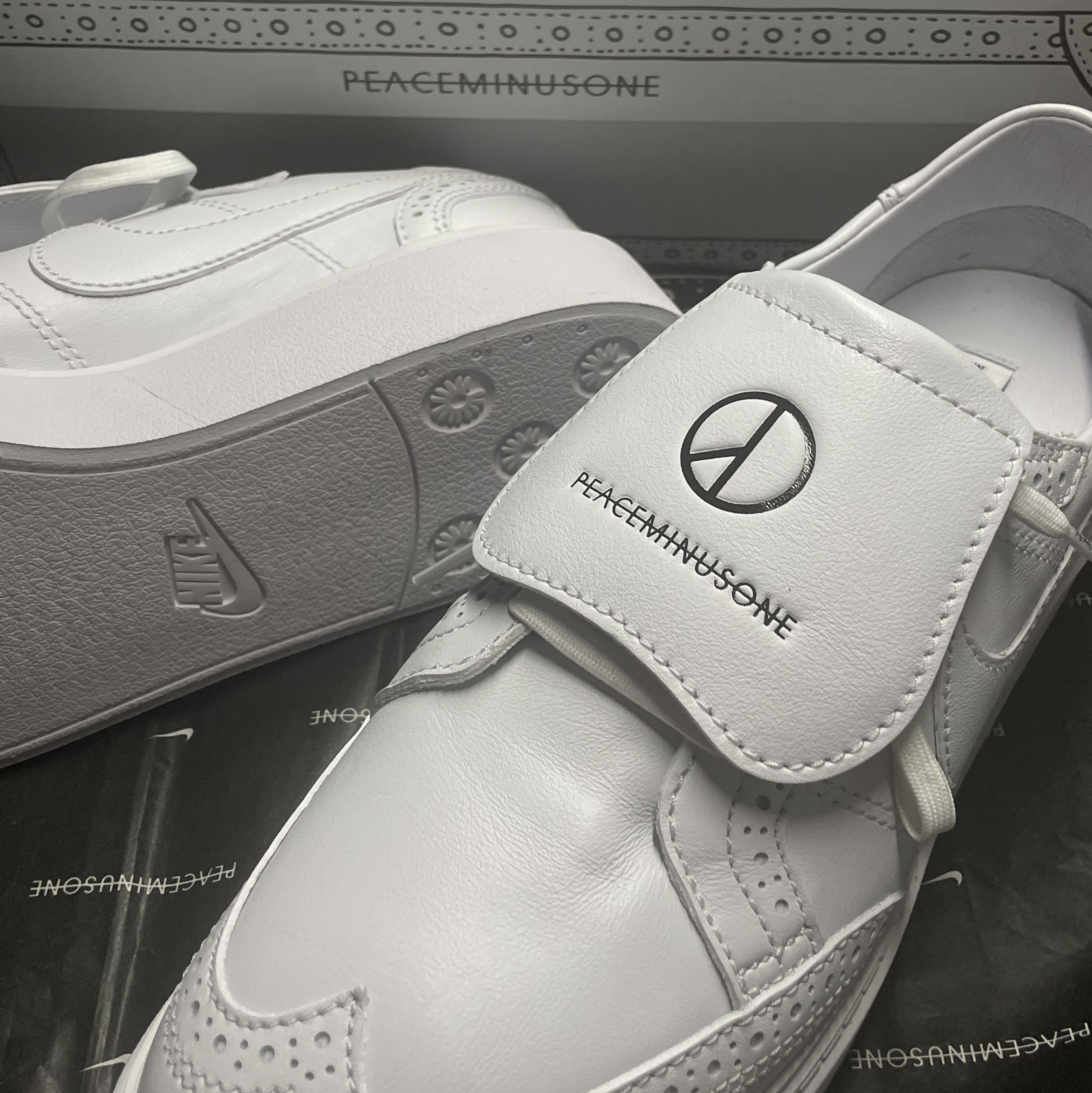 Nike x Peaceminusone Kwondo1 White 착용 스타일