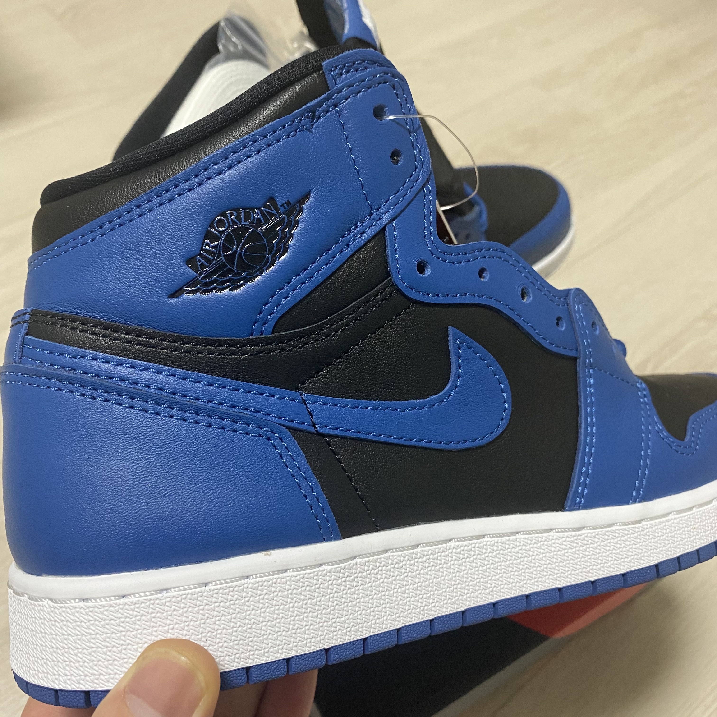 (GS) Jordan 1 Retro High OG Dark Marina Blue 착용 스타일 - 5