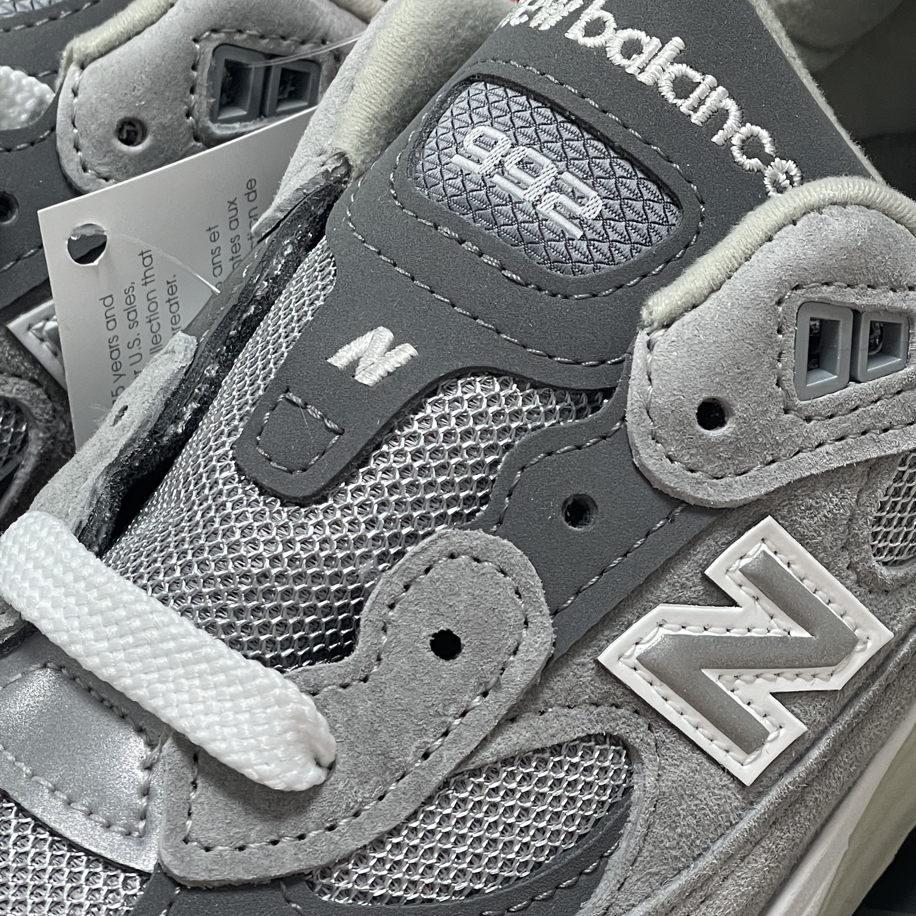 New Balance 992 Made in USA Grey - D Standard 착용 스타일