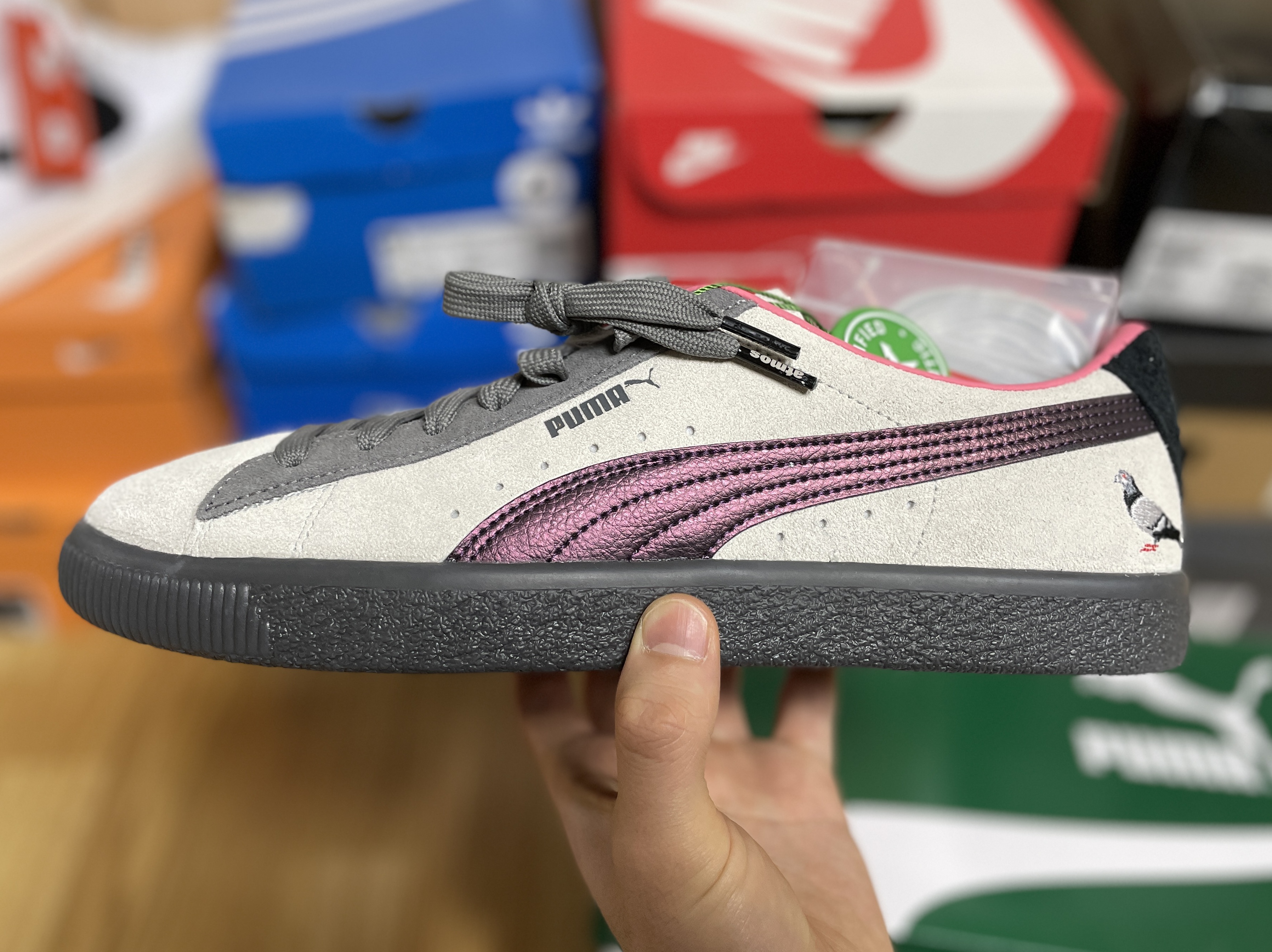 Puma x Staple Suede VTG Atmos 착용 스타일