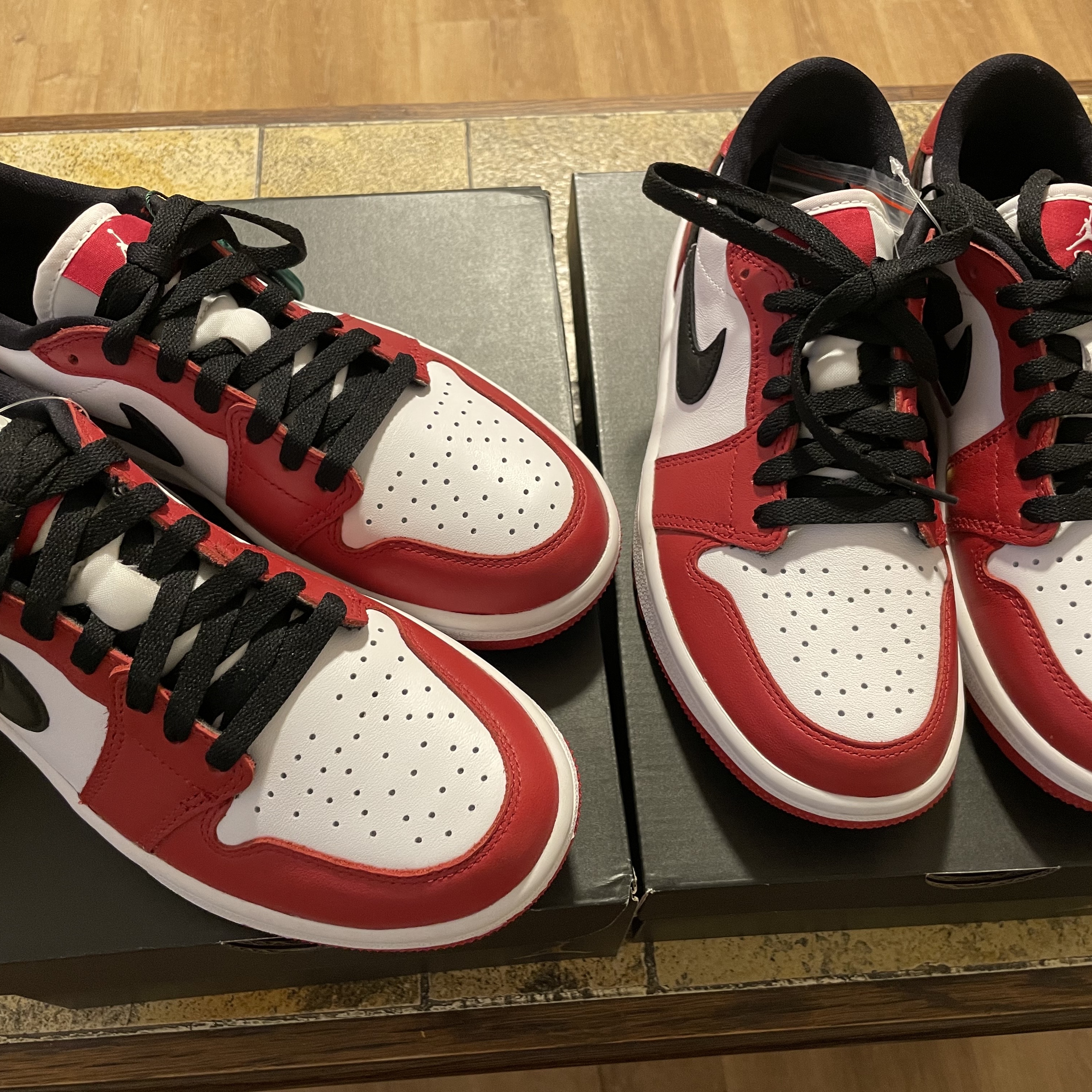 Jordan 1 Low Golf Chicago 착용 스타일 - 1