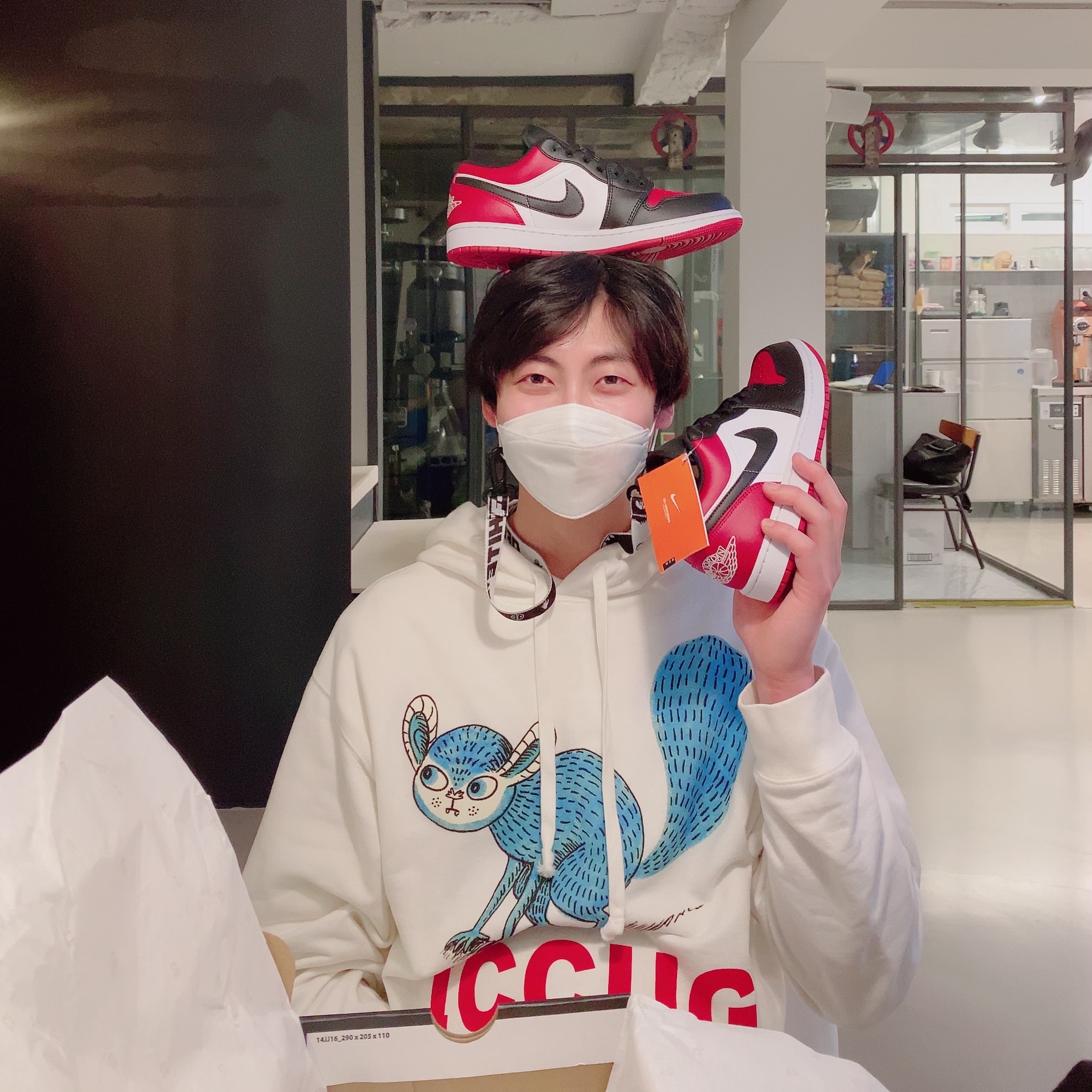Jordan 1 Low Bred Toe 착용 스타일