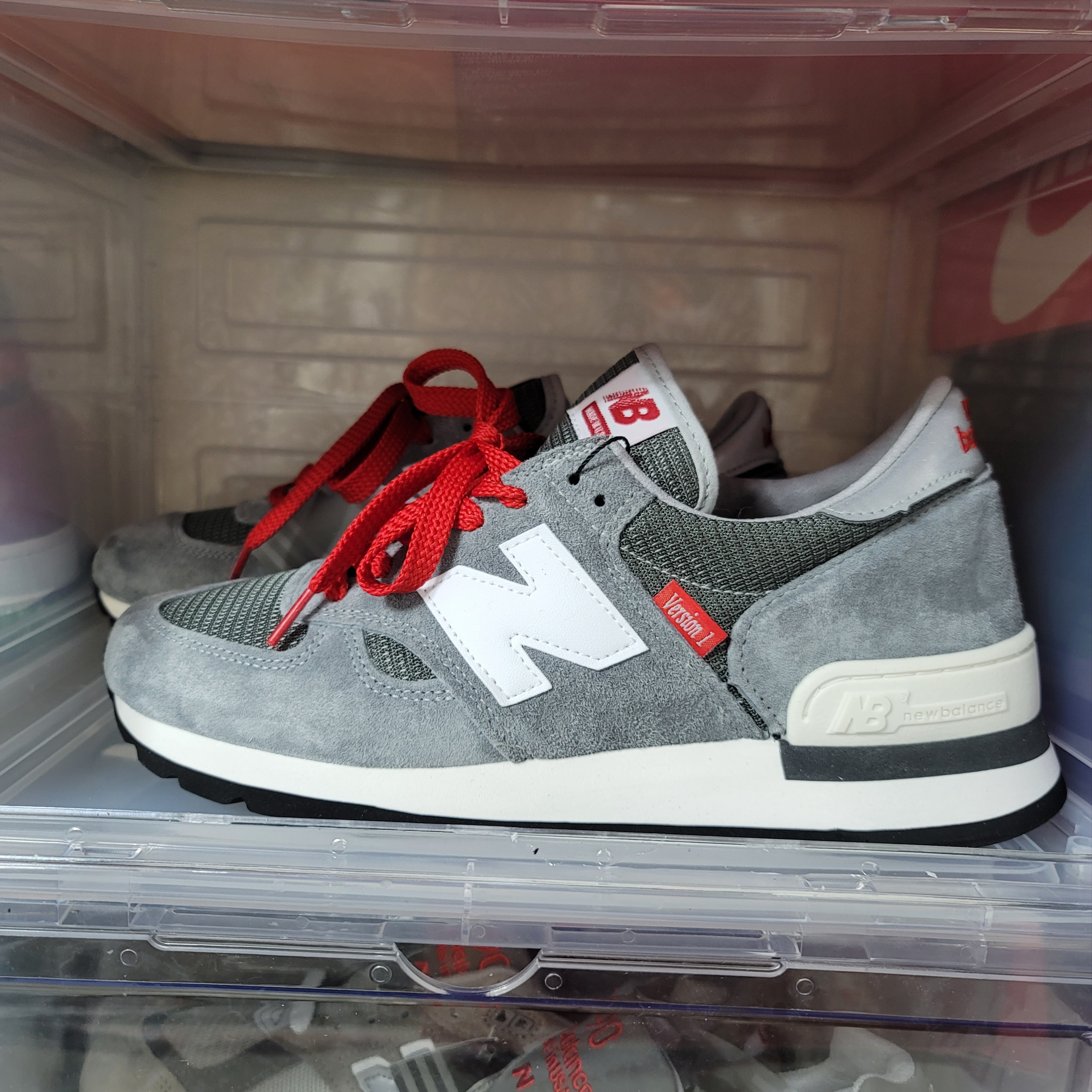 New Balance 990vs1 Made in USA Grey 착용 스타일