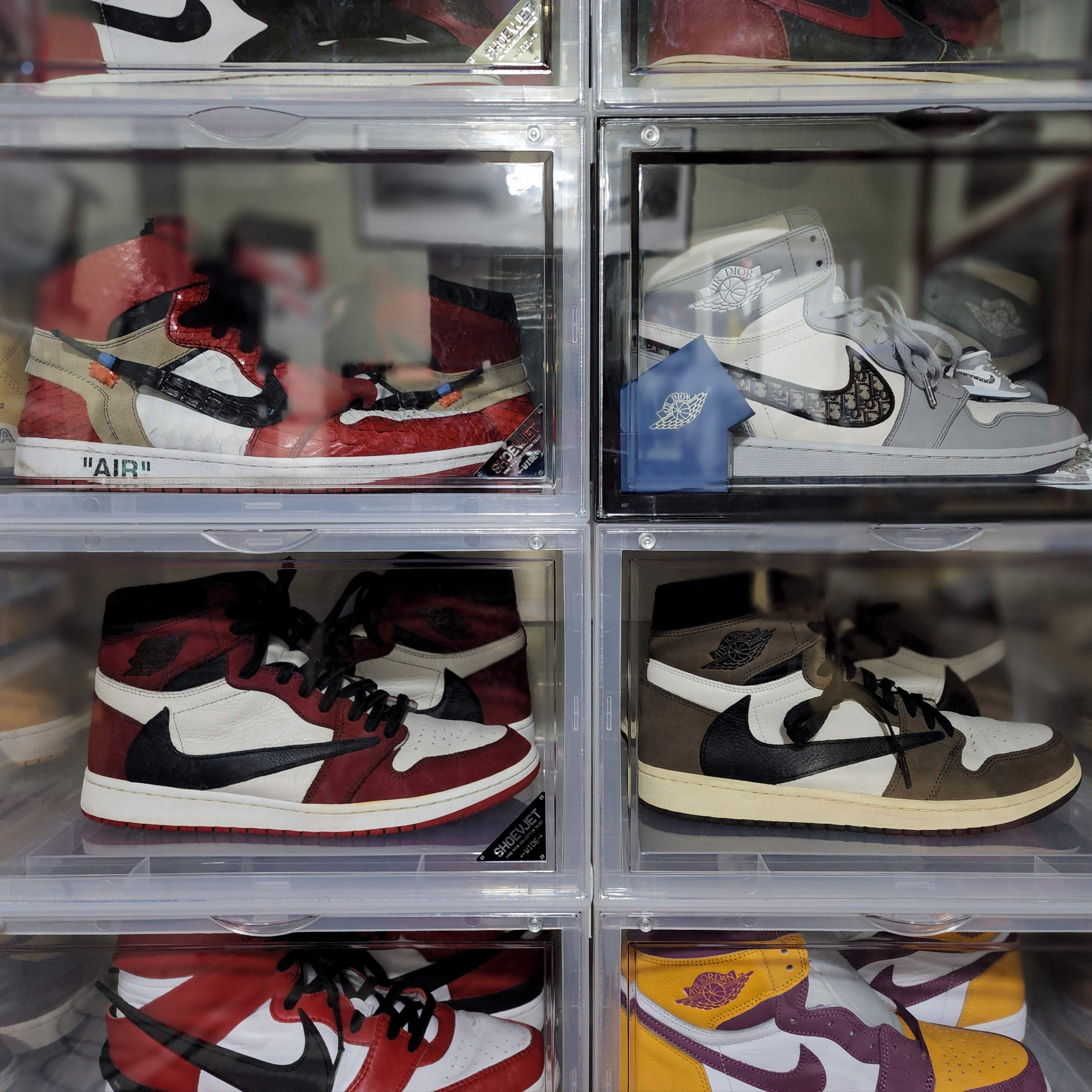 Jordan 1 x Travis Scott Retro High OG SP Mocha, Jordan 1 x Dior High OG 착용 스타일
