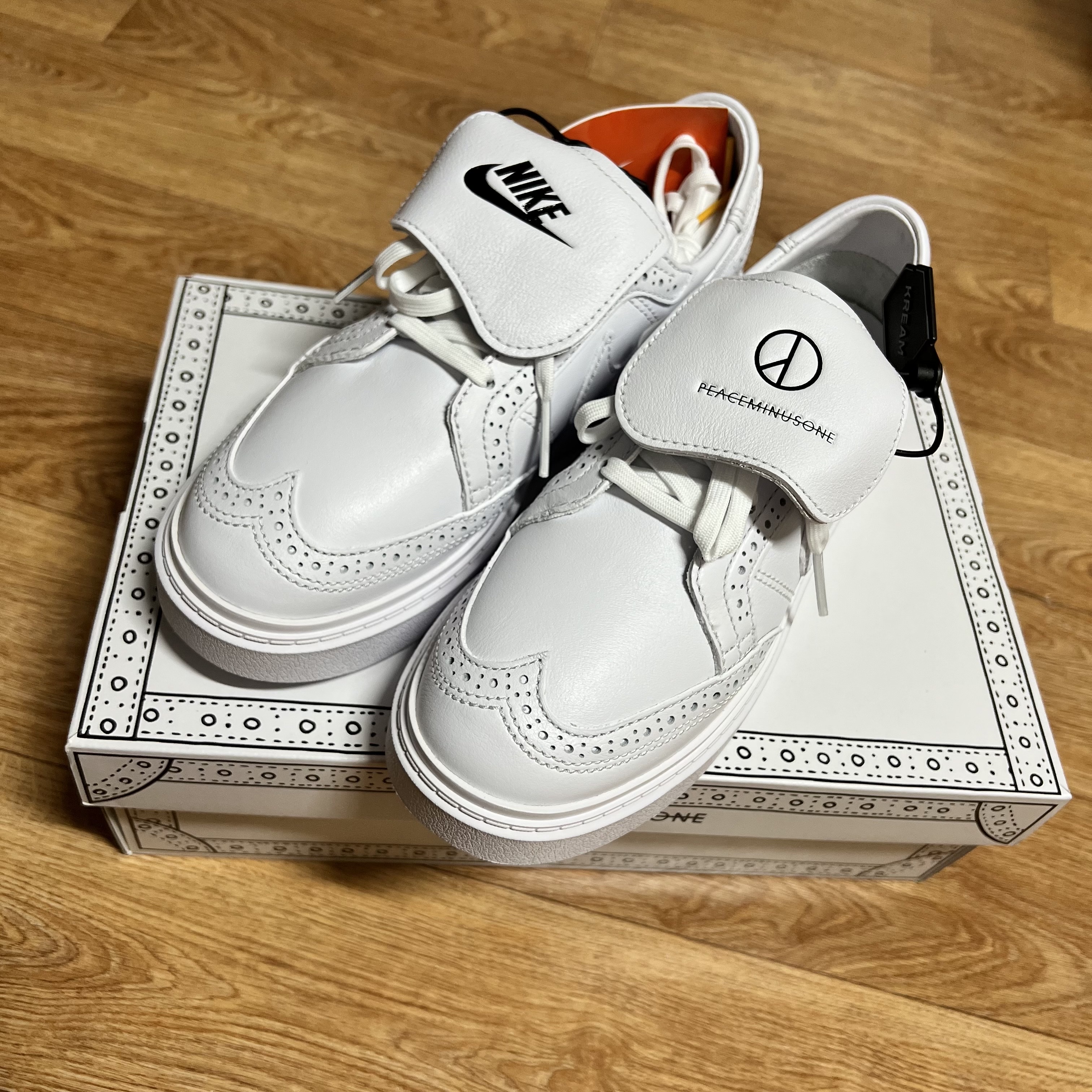 Nike x Peaceminusone Kwondo1 White 착용 스타일