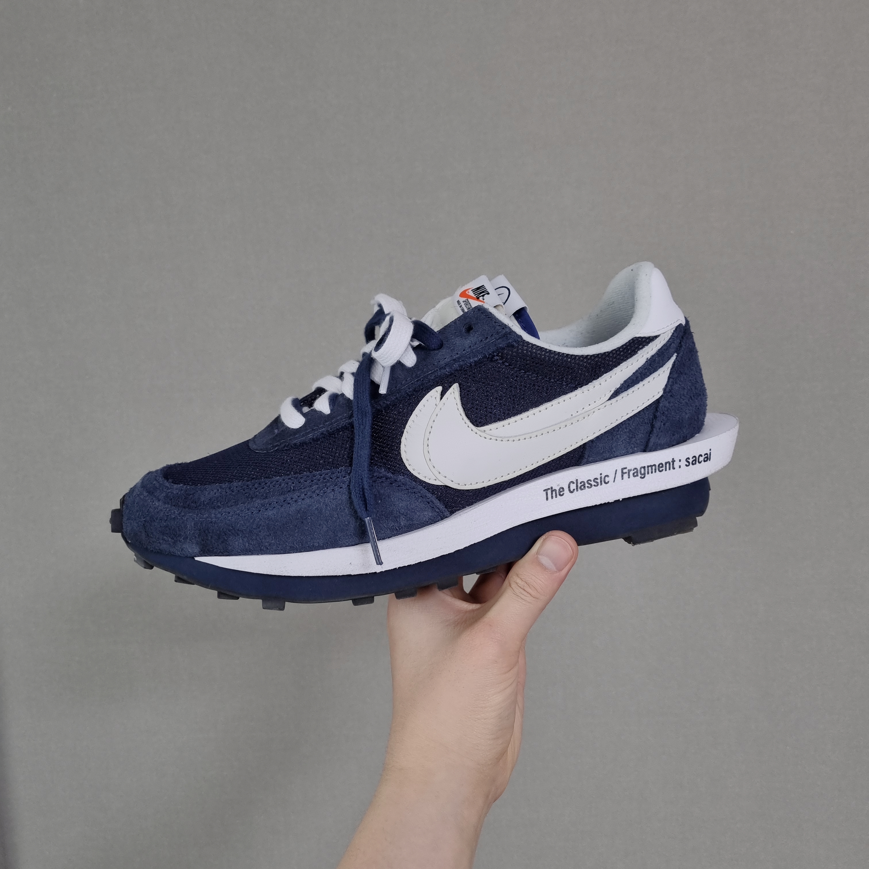 Nike x Sacai x Fragment LDWaffle Blackened Blue 착용 스타일