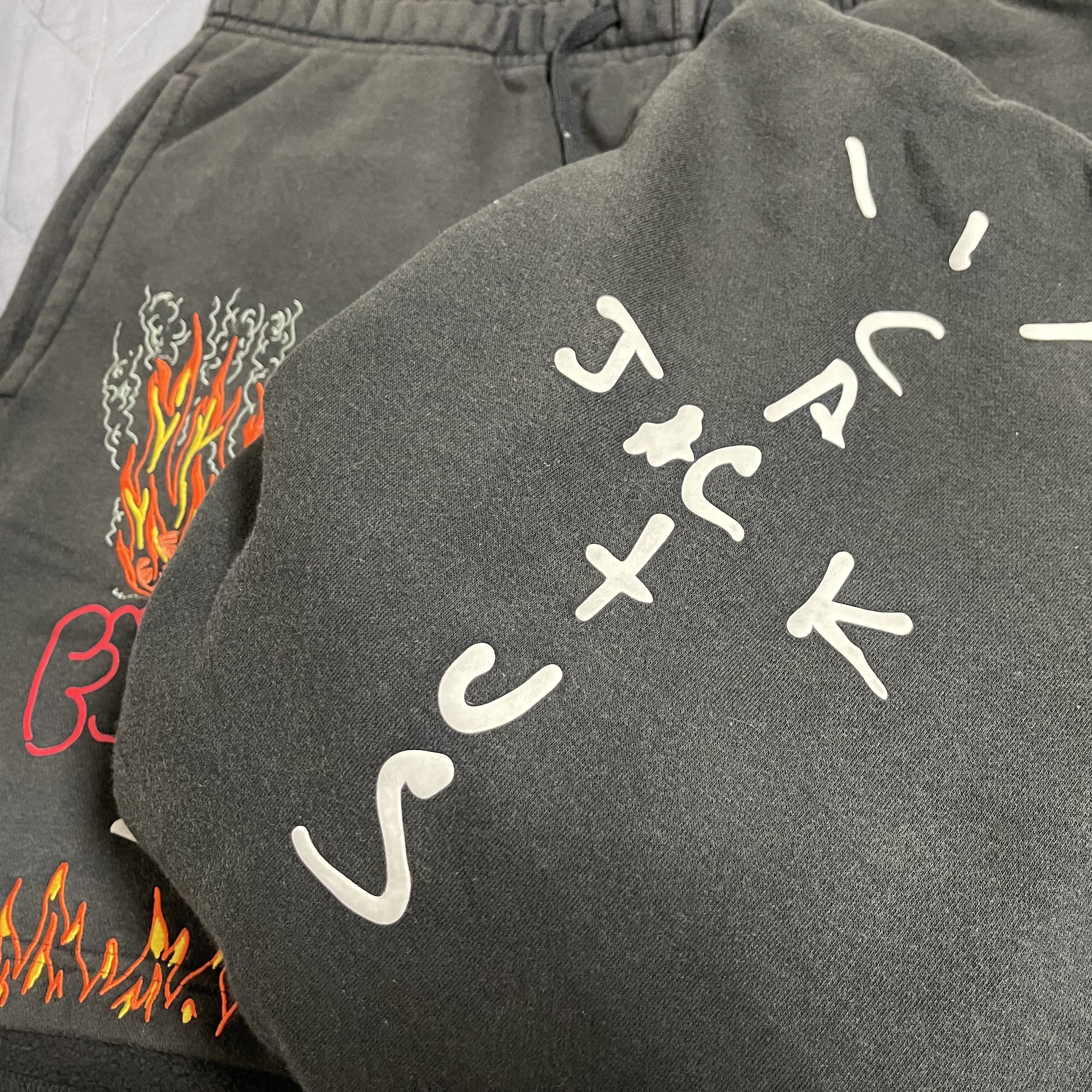 Jordan x Travis Scott MJ Fleece Hoodie - US/EU, Jordan x Travis Scott MJ Fleece Short 착용 스타일 - 2