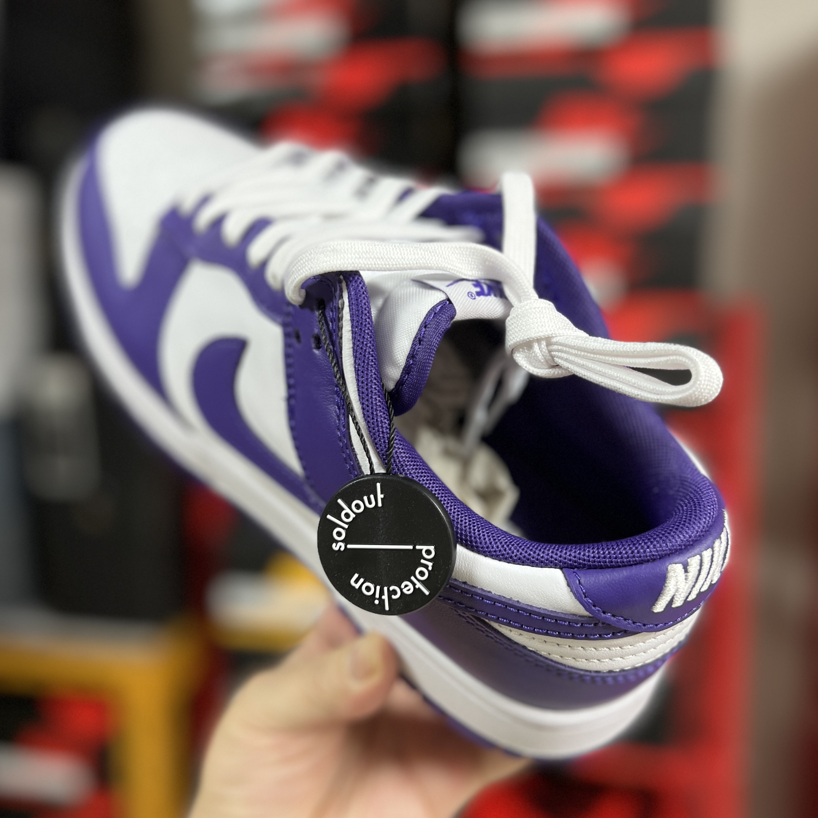 Nike Dunk Low Retro Championship Court Purple 착용 스타일 - 2
