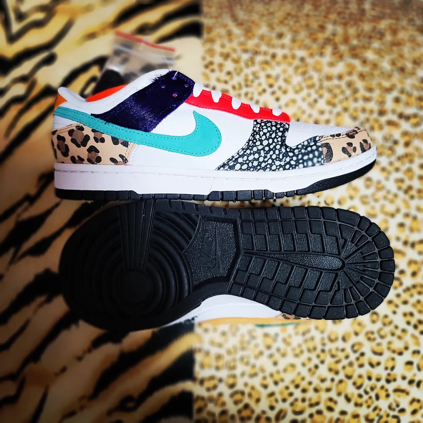 (W) Nike Dunk Low SE Patchwork 착용 스타일 - 3