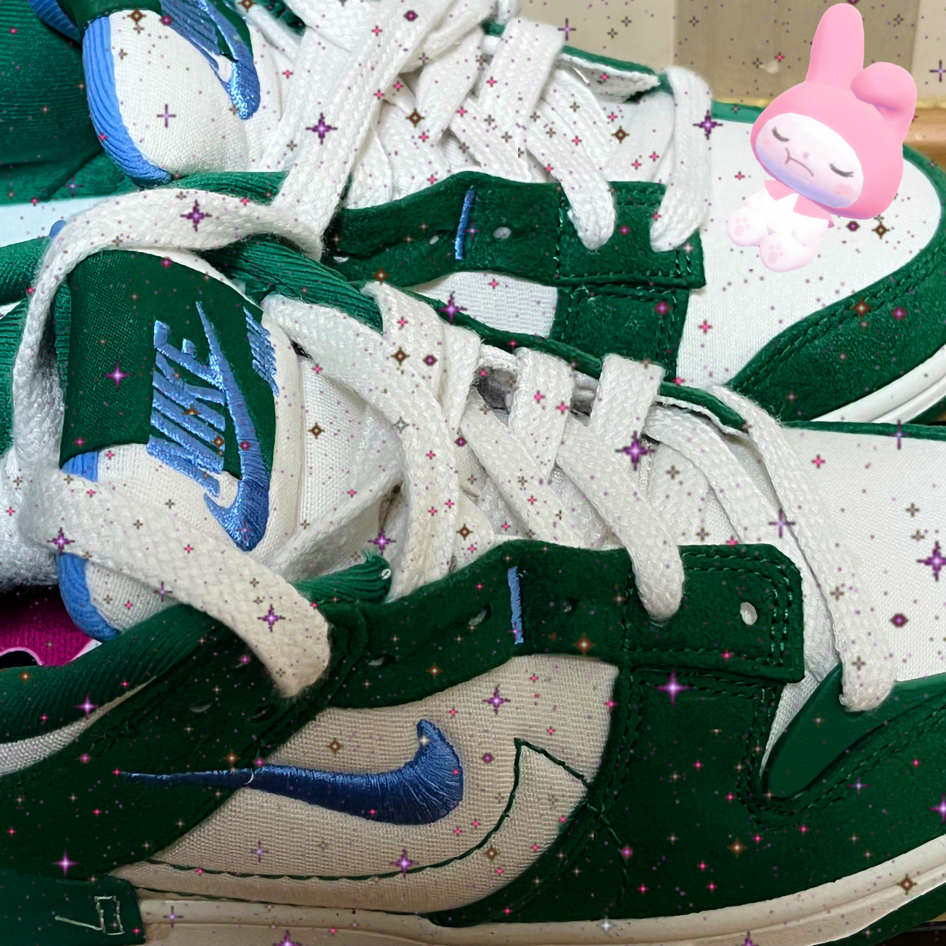 (W) Nike Dunk Low Disrupt 2 Phantom University Blue 착용 스타일 - 1