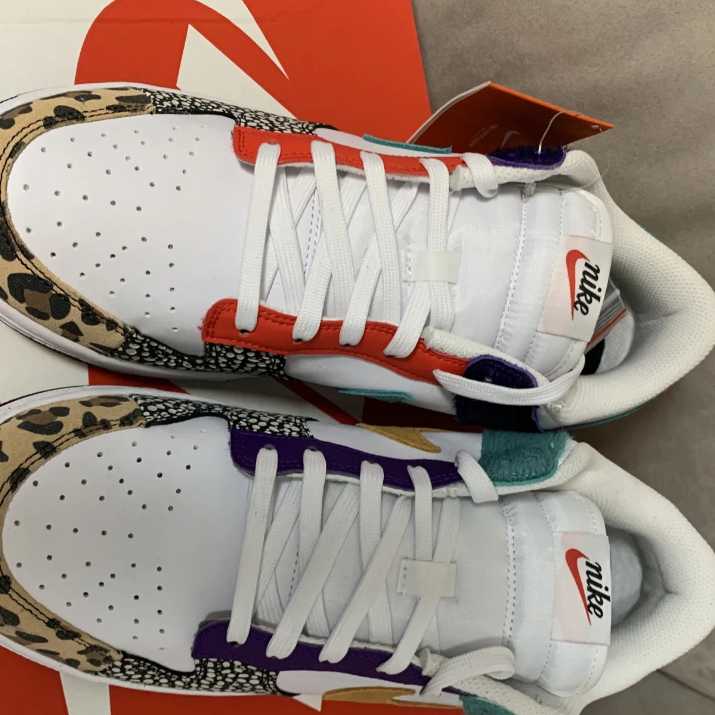 (W) Nike Dunk Low SE Patchwork 착용 스타일 - 3
