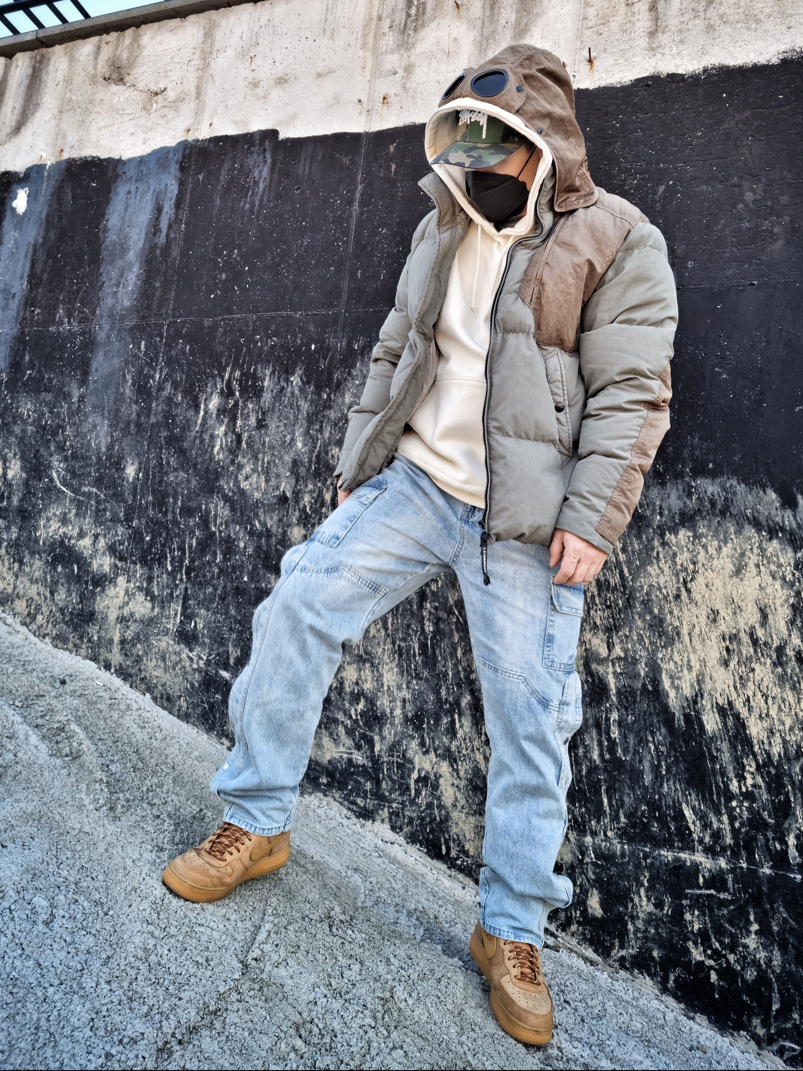 Nike Air Force 1 High Flax 착용 스타일 - 2