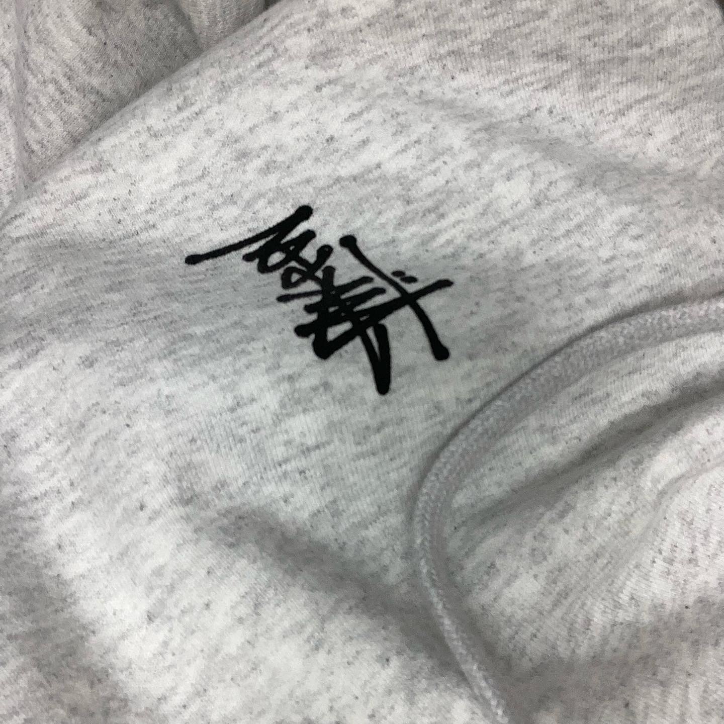 Stussy Basic Stussy Hoodie Ash Heather 2022 착용 스타일 - 2