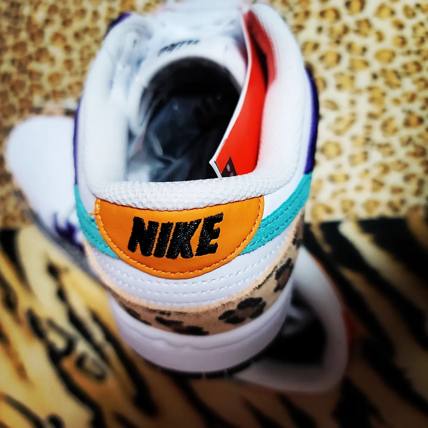 (W) Nike Dunk Low SE Patchwork 착용 스타일 - 5