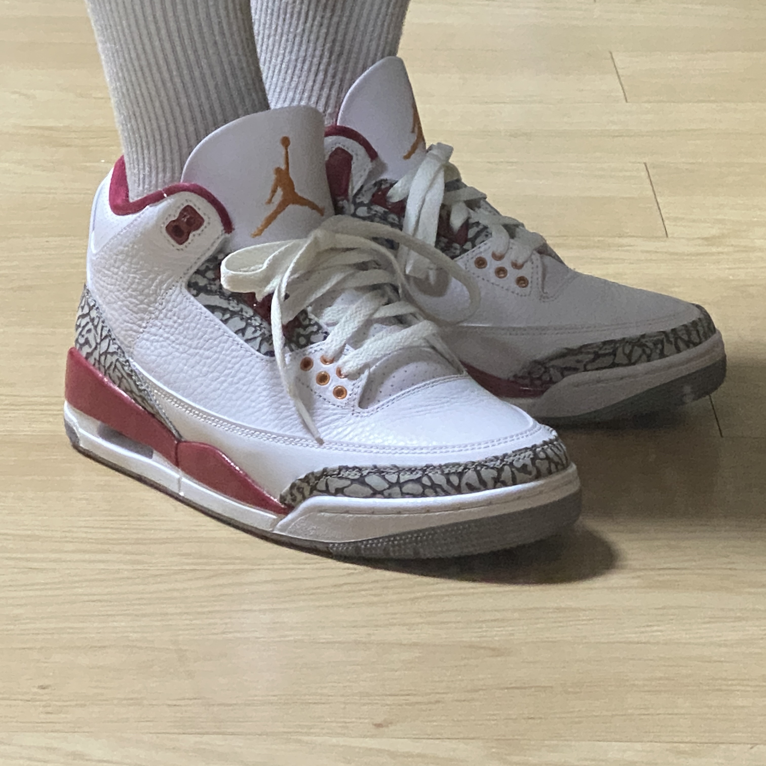 Jordan 3 Retro Cardinal Red 착용 스타일