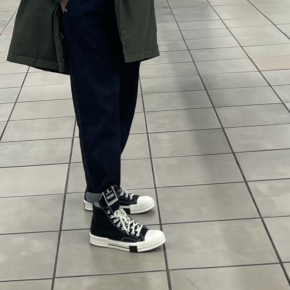 Converse x Drkshdw Drkstr Chuck 70 High Black 착용 스타일