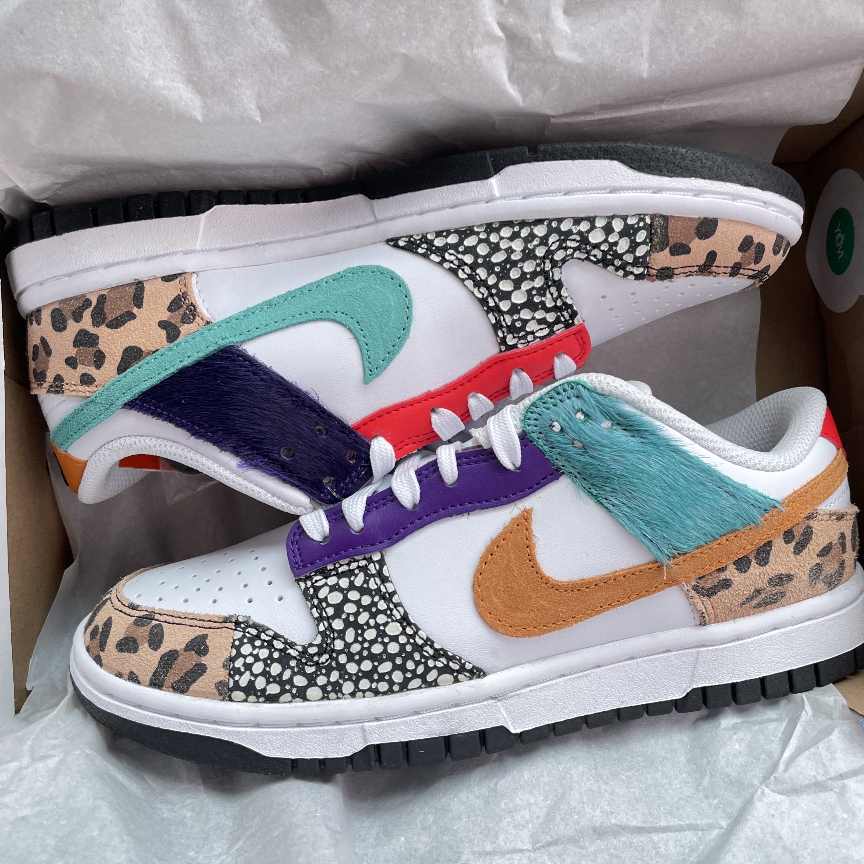 (W) Nike Dunk Low SE Patchwork 착용 스타일