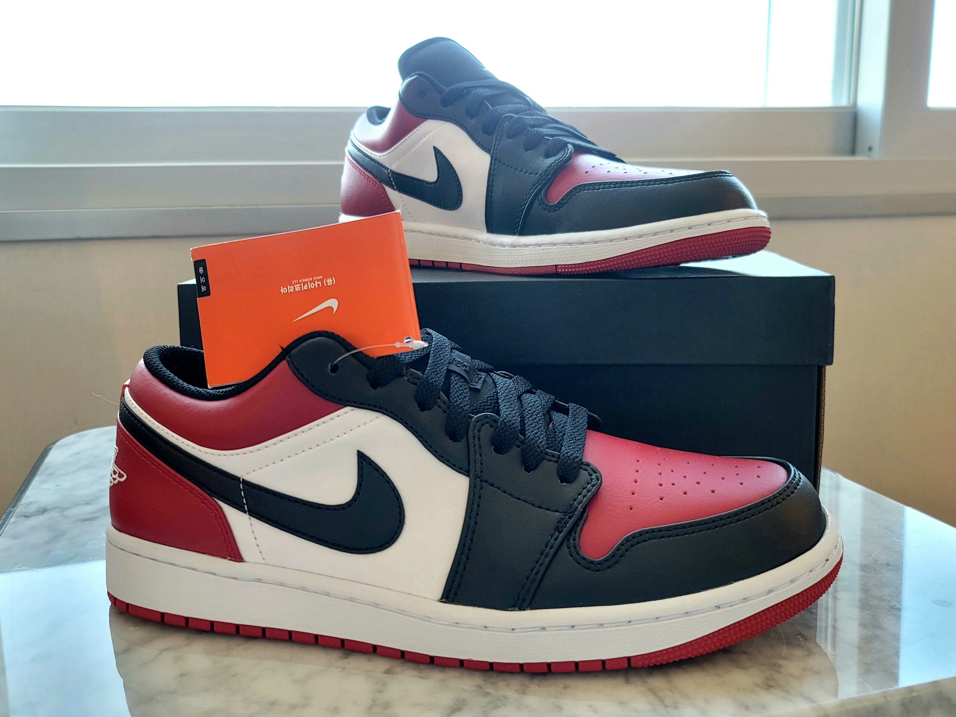 Jordan 1 Low Bred Toe 착용 스타일