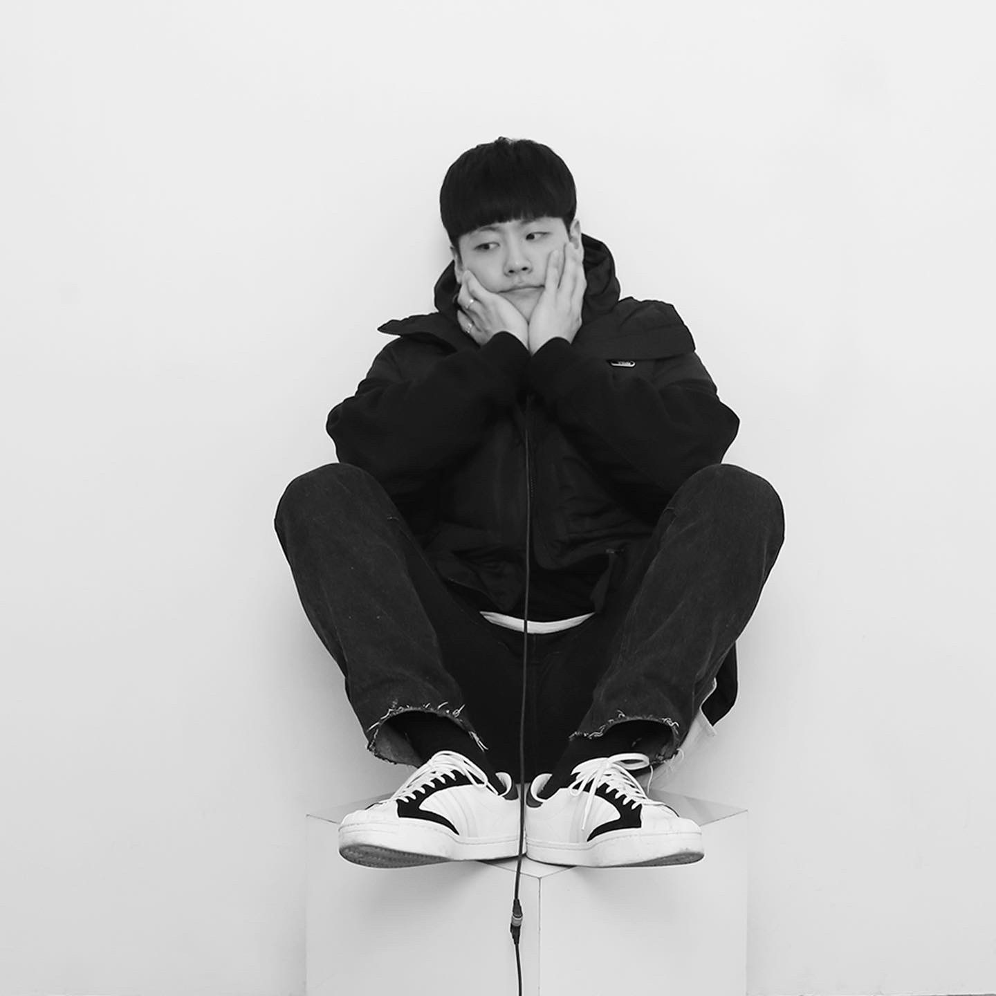 Y-3 Yohji Star Cloud White Bold Blue 착용 스타일