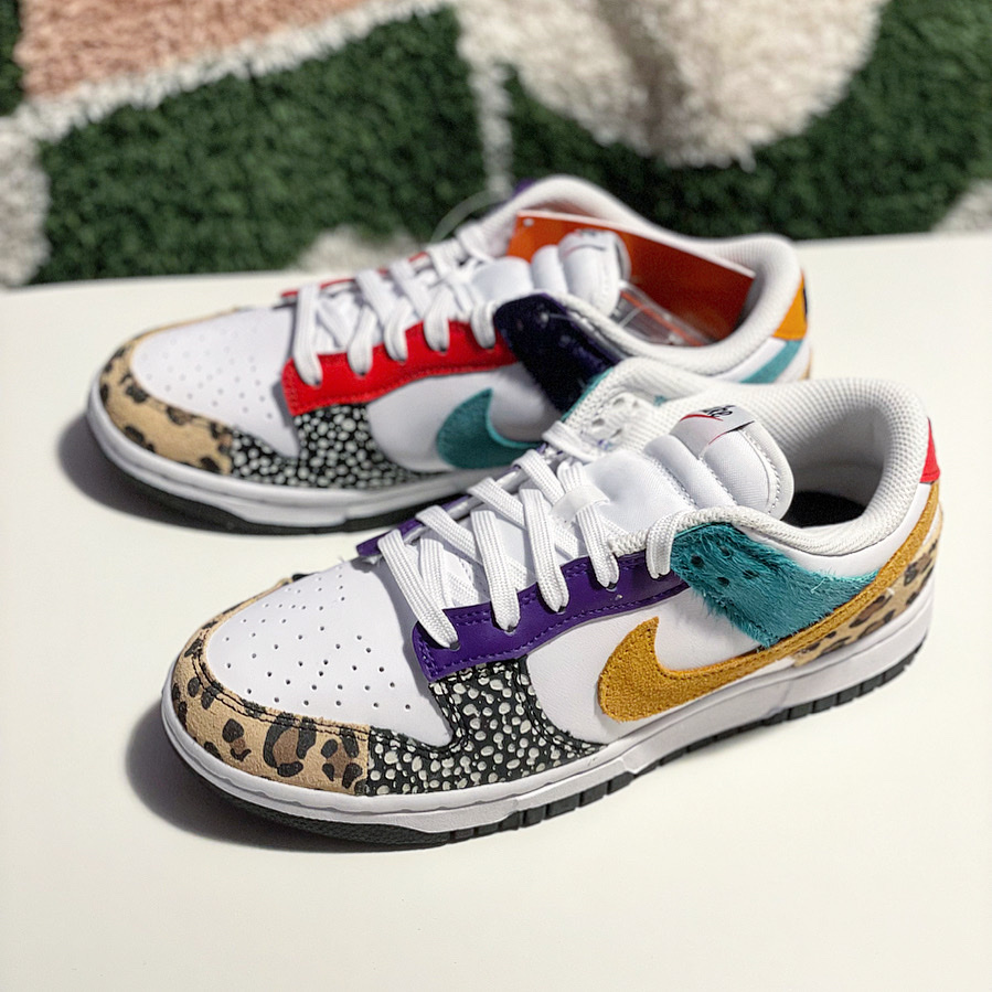 (W) Nike Dunk Low SE Patchwork 착용 스타일 - 2