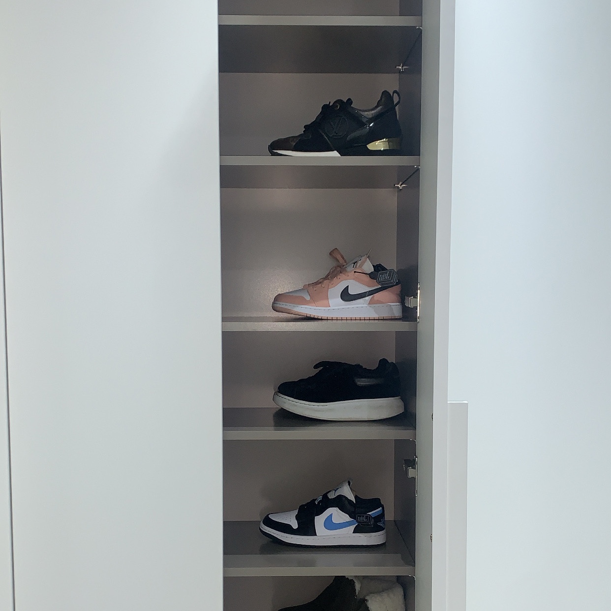 (W) Jordan 1 Low Black University Blue 착용 스타일 - 4