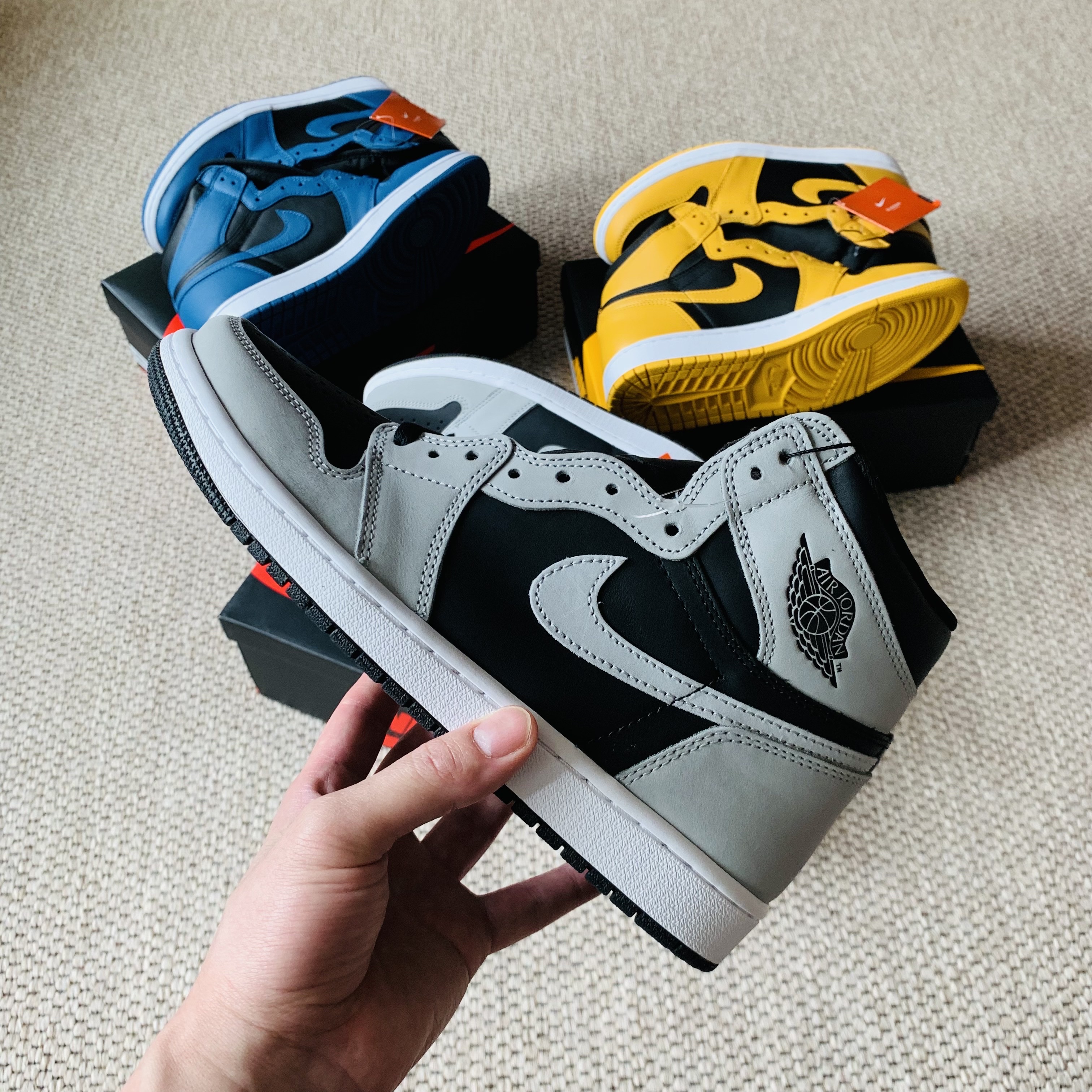 Jordan 1 Retro High OG Dark Marina Blue, Jordan 1 Retro High OG Pollen 착용 스타일 - 3