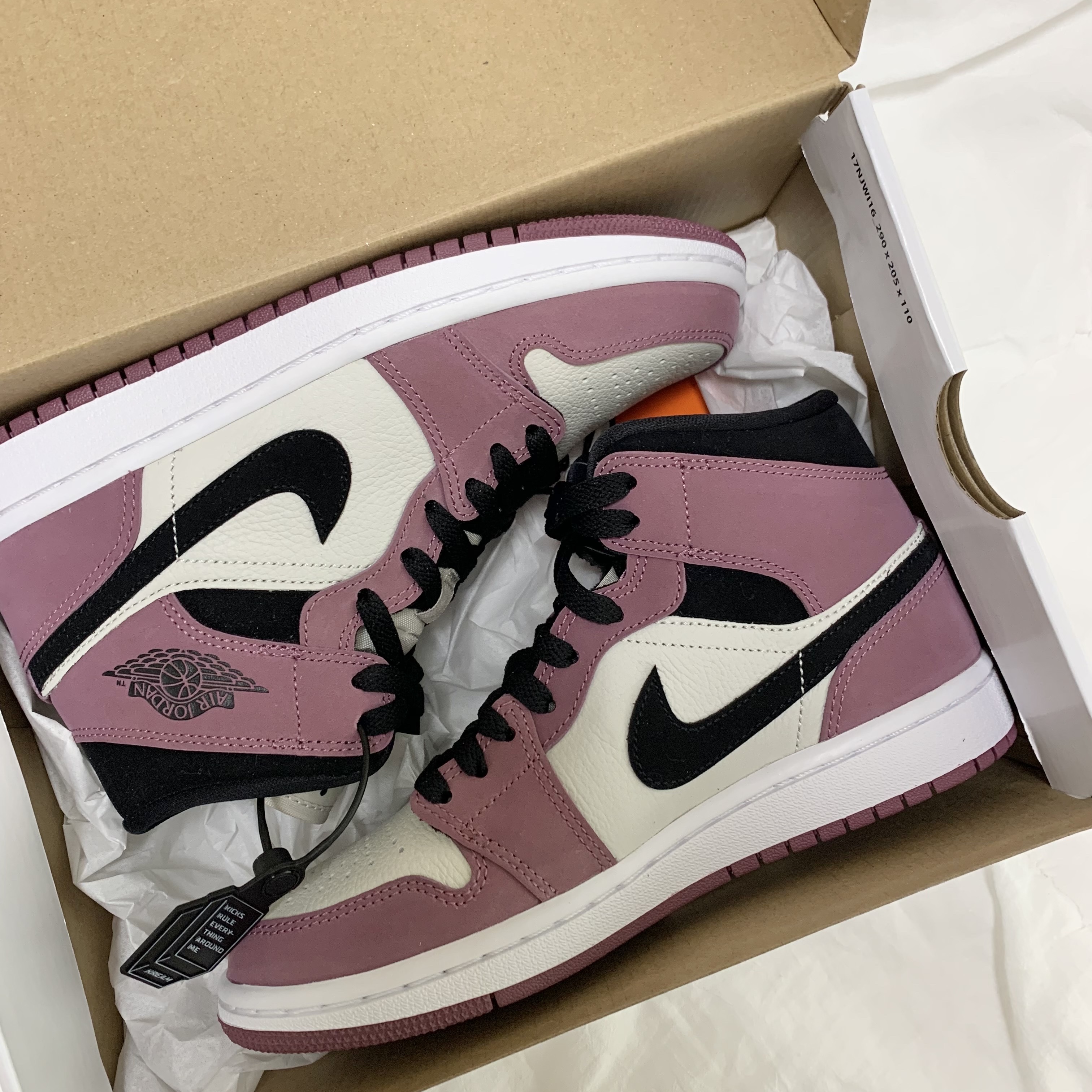 (W) Jordan 1 Mid SE Light Mulberry 착용 스타일