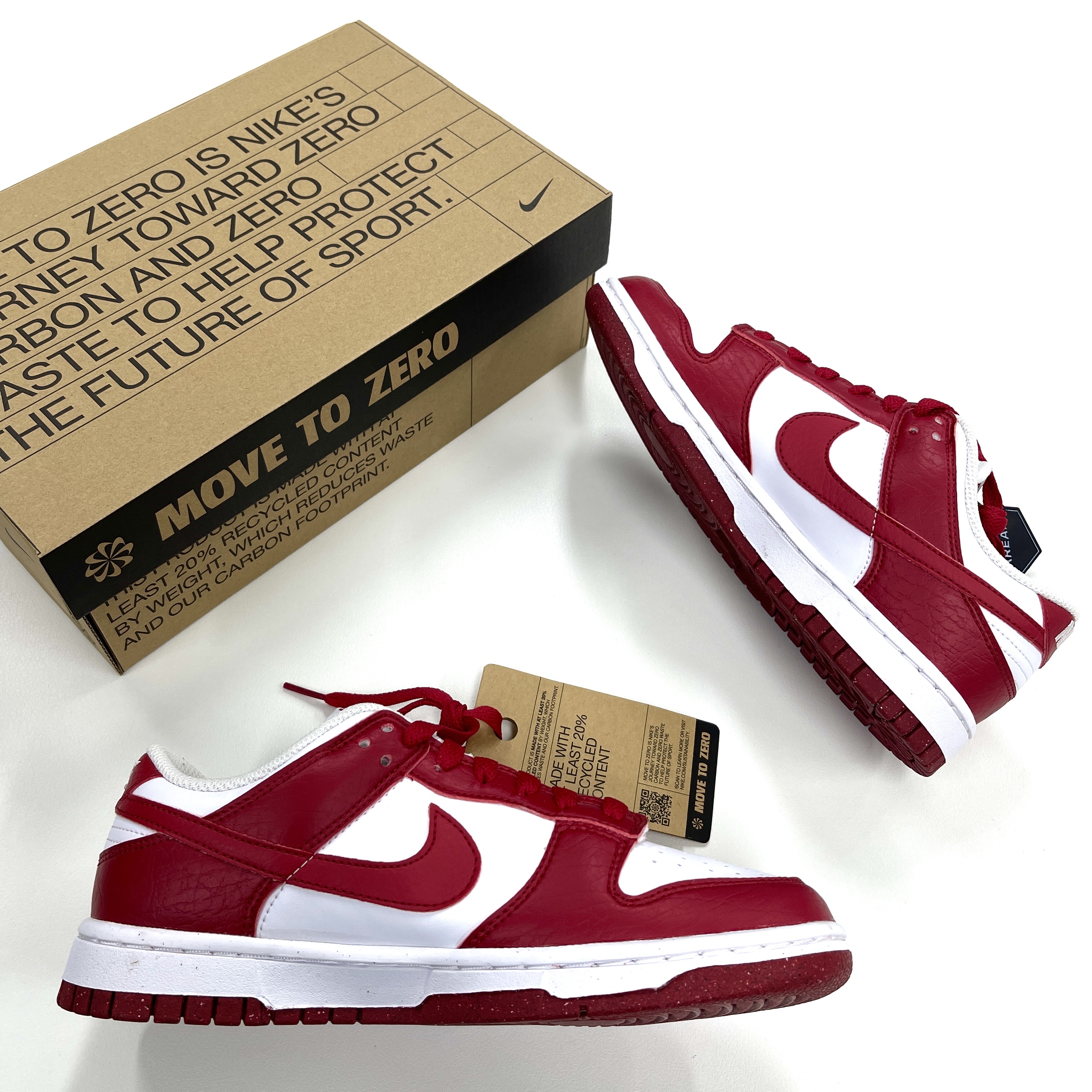 (W) Nike Dunk Low Next Nature Gym Red 착용 스타일