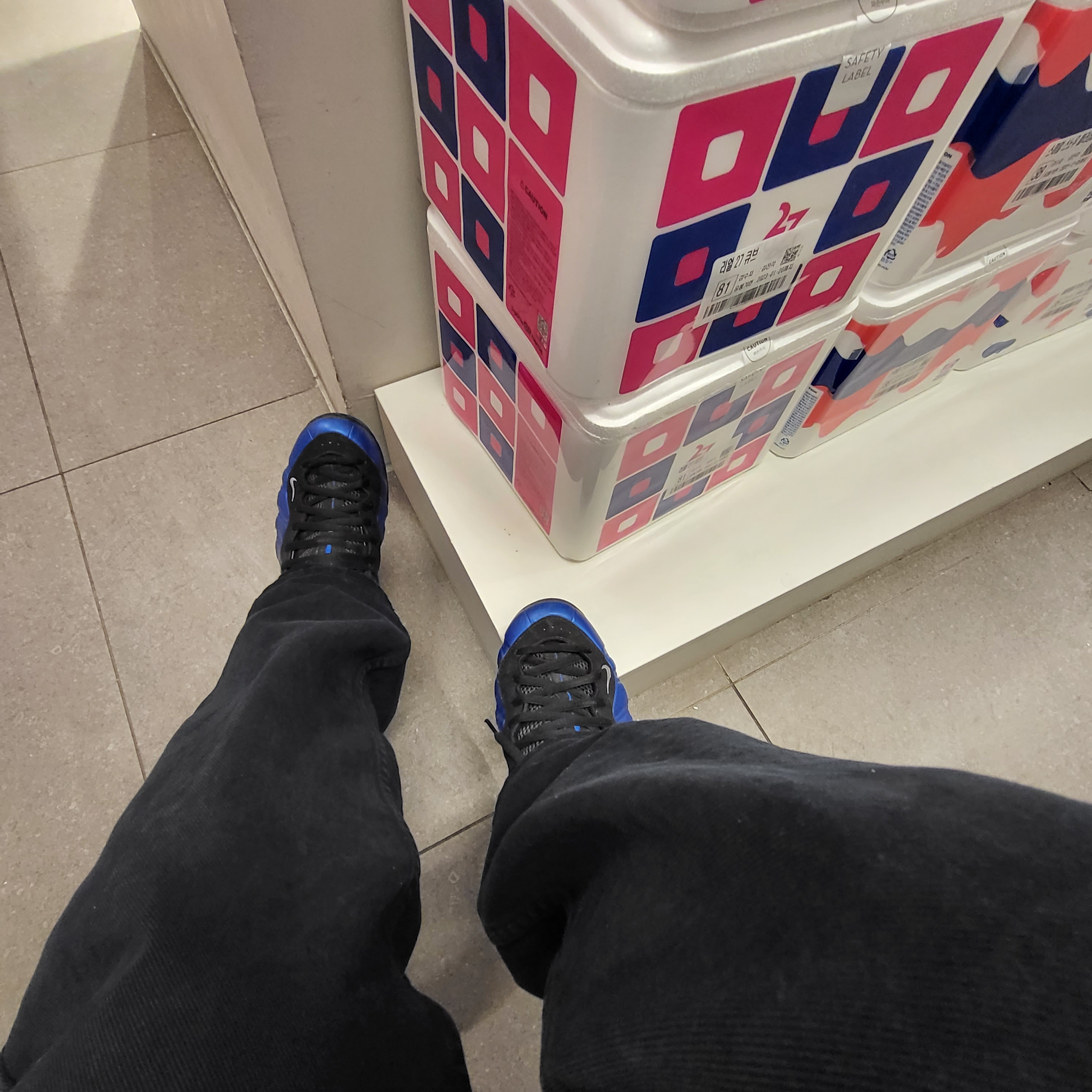 Nike Air Foamposite One XX Royal 착용 스타일