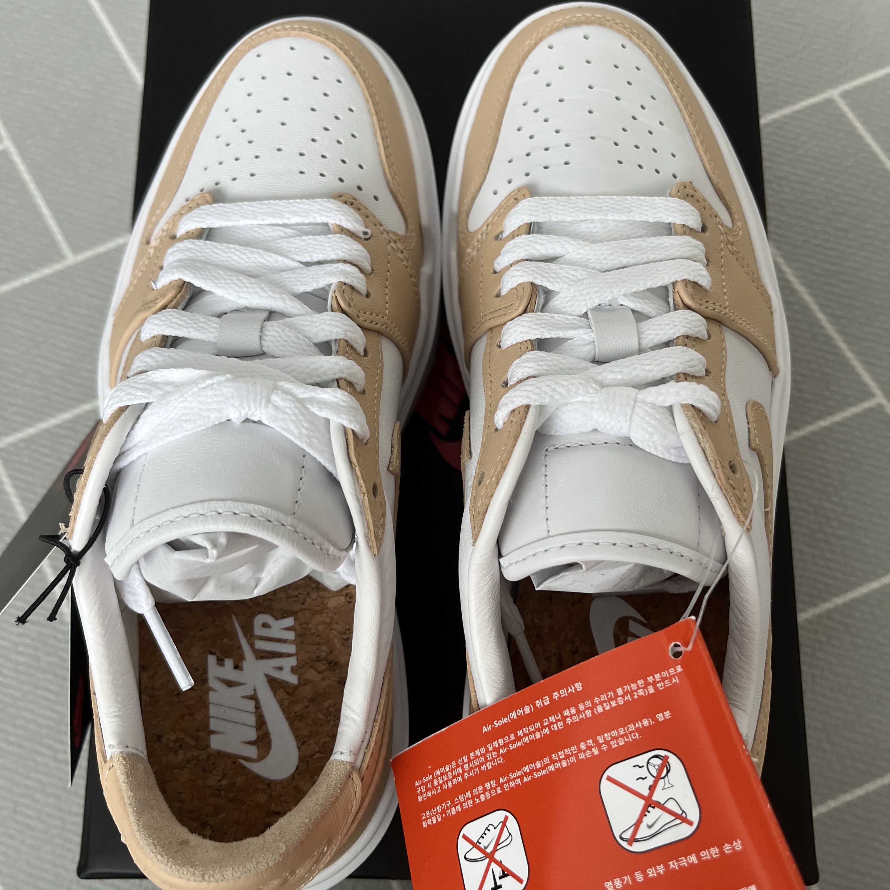 (W) Jordan 1 Elevate Low White Onyx 착용 스타일 - 2